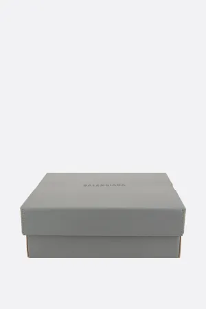 Box clutch in smooth leather