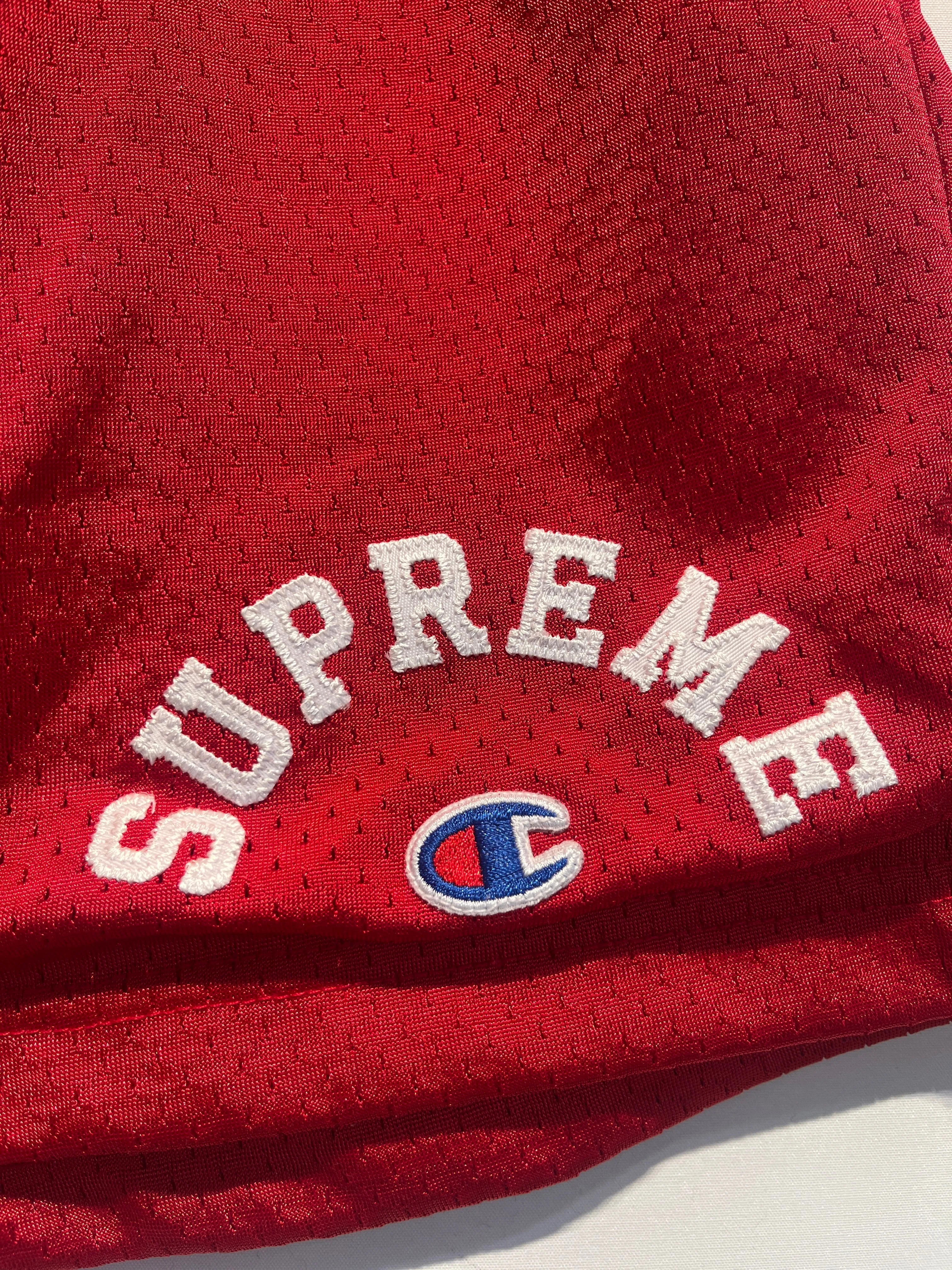Champion/Supreme/Shorts/M/Polyester/RED/MESH SHORTS