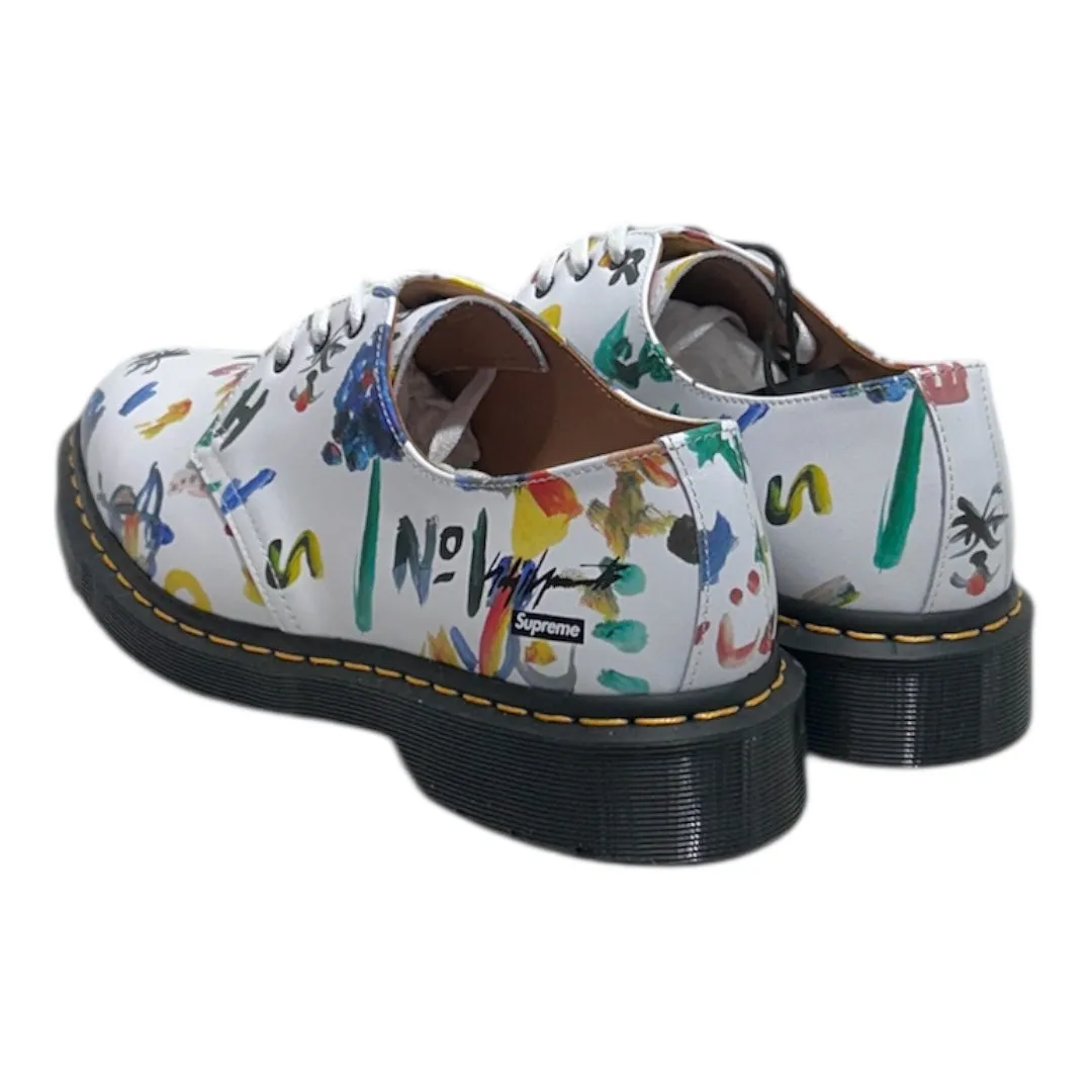 Dr.Martens/YOHJI YAMAMOTO/Boots/US 10/All Over Print/Leather/WHT/Supreme