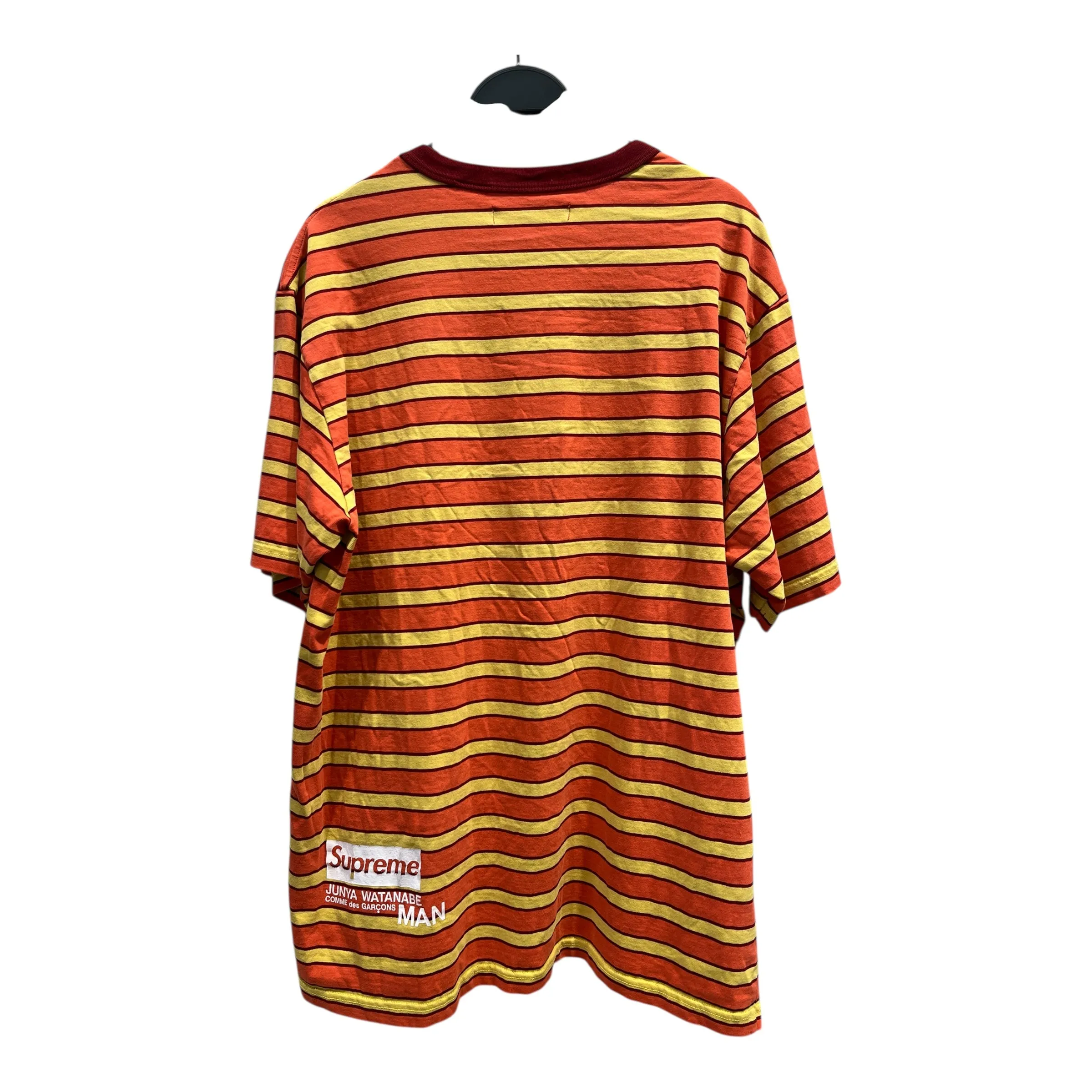 eYe JUNYA WATANABE MAN/T-Shirt/L/Cotton/PNK/Stripe/SUPREME BUG ROBOT