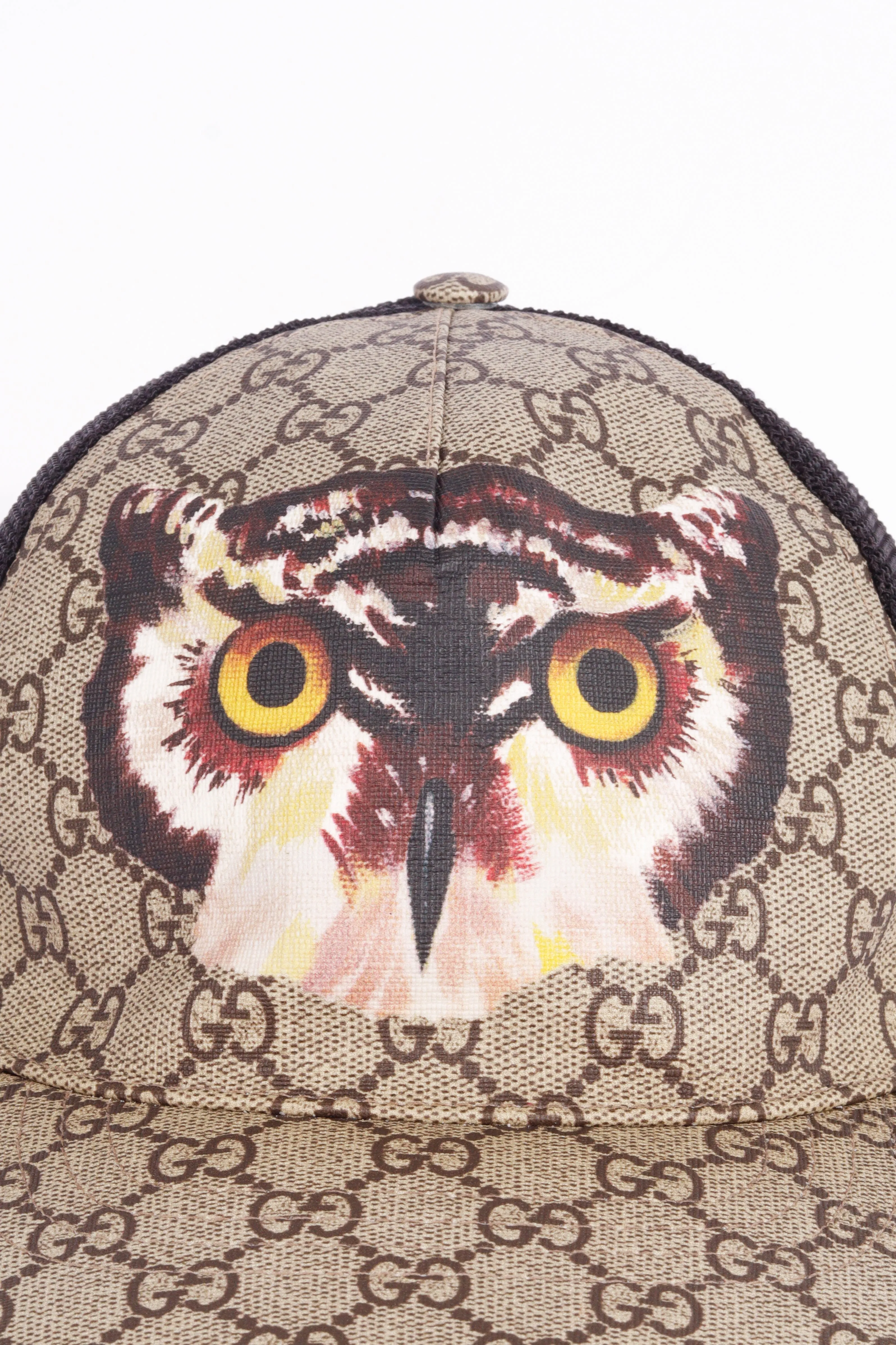 Gucci FW17 'Owl Print GG Supreme' Baseball Hat (2017)