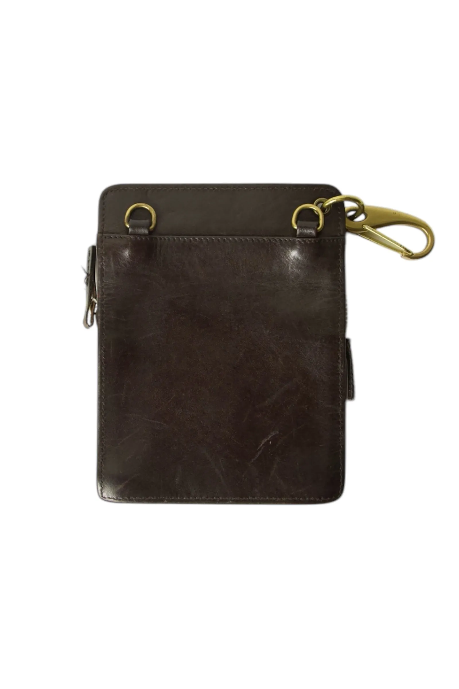Gucci GG Supreme Canvas Leather Clip-on Pouch