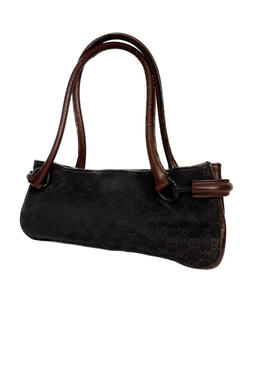 Gucci Horsebit Detail GG Supreme East West Shoulder Bag