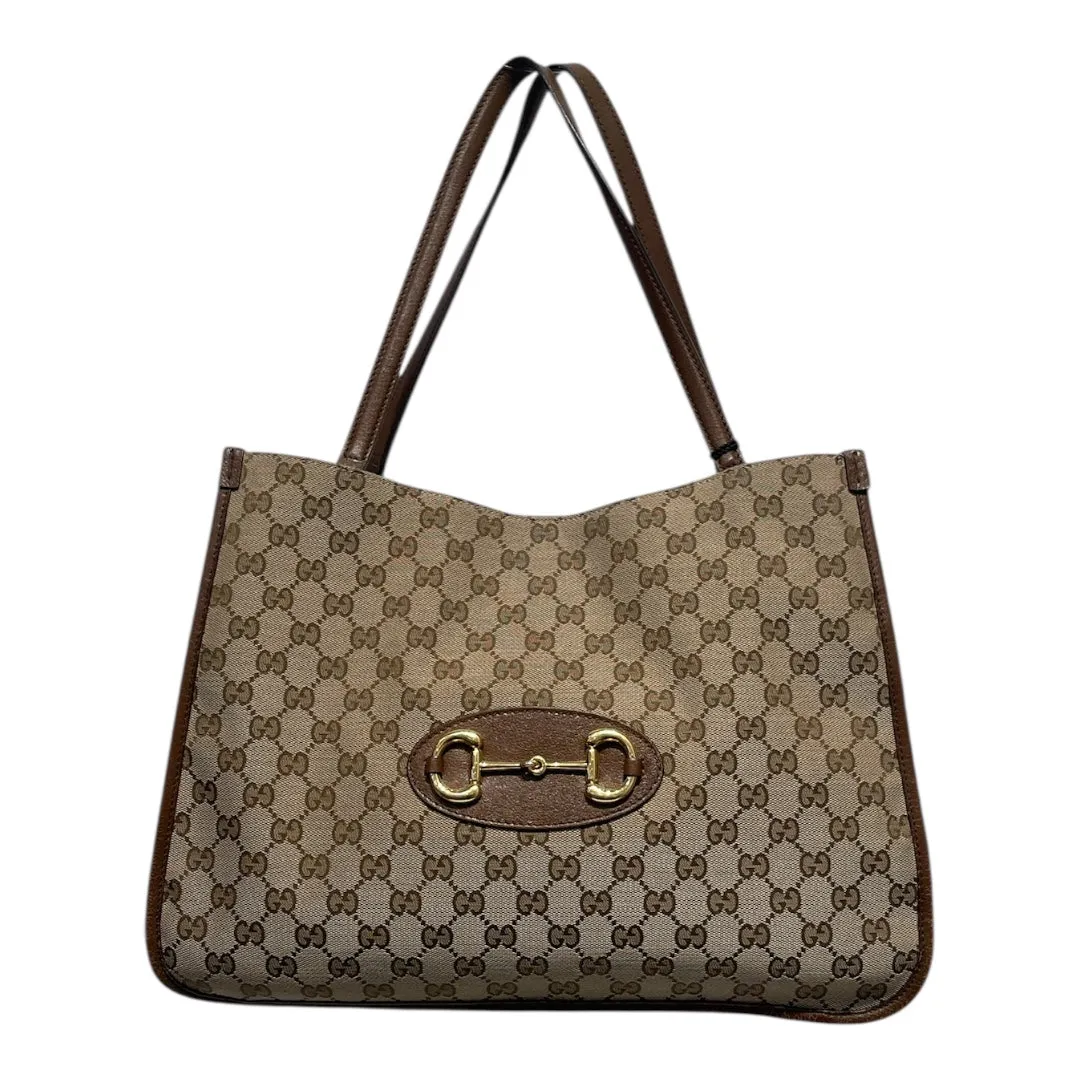 GUCCI/Hand Bag/Monogram/Cotton/BEG/gg supreme