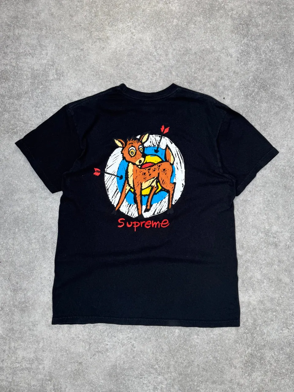 S/S 2022 Supreme Black Deer Graphic Tee