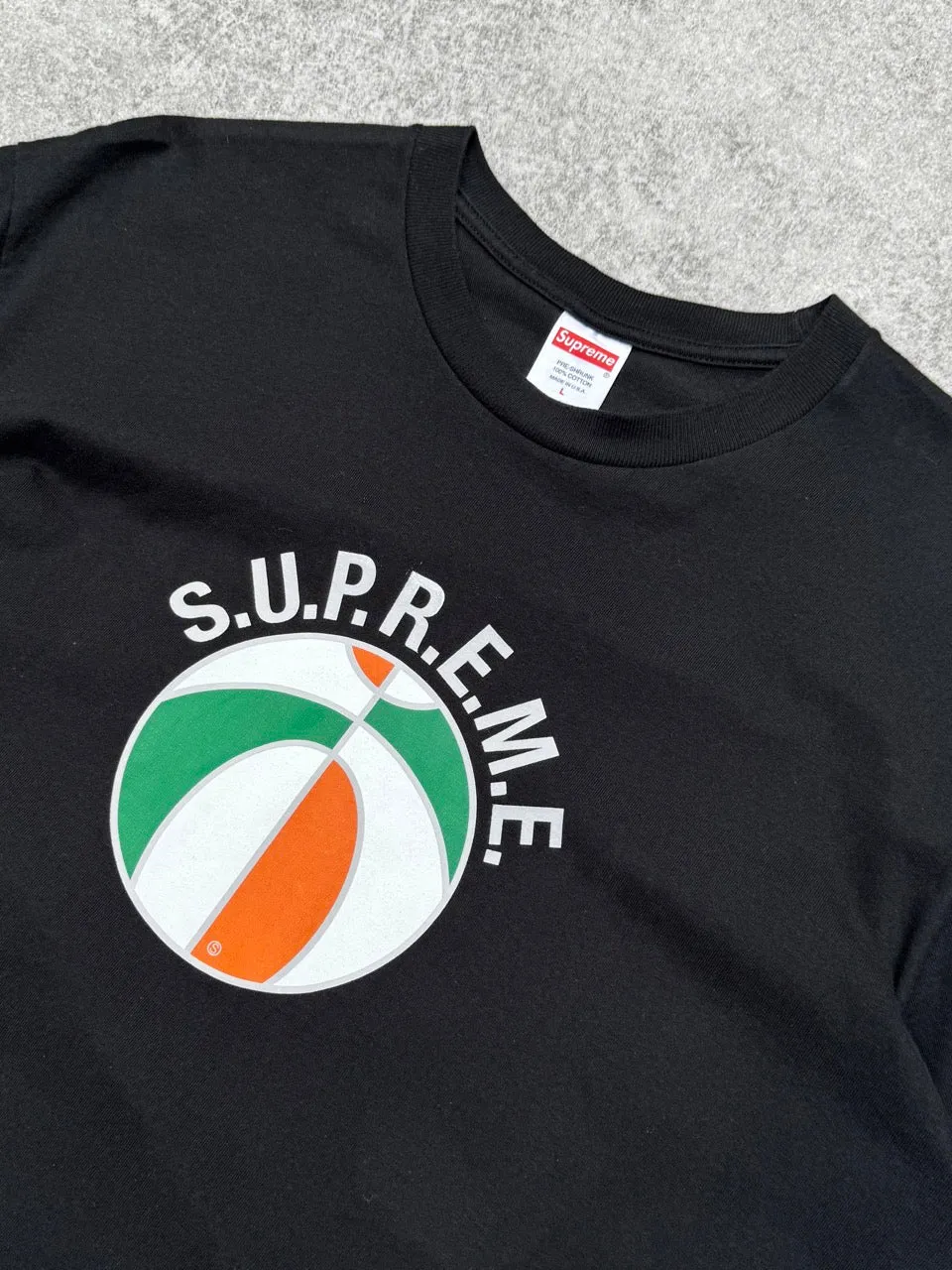 S/S2023 Supreme Basketball Graphic Black Tee