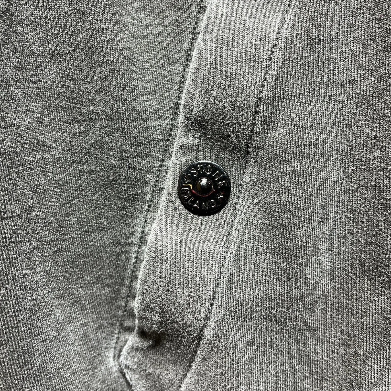 STONE ISLAND/Supreme/Hoodie/L/Cotton/GRY/stripe sleeve