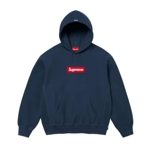 Supreme Box Logo Hooded Sweatshirt Sweatshirt (FW24) Navy