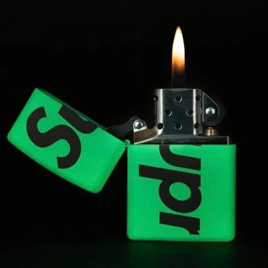 Supreme Glow In The Dark Zippo White