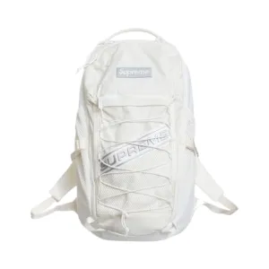 Supreme Logo Backpack FW23 White White