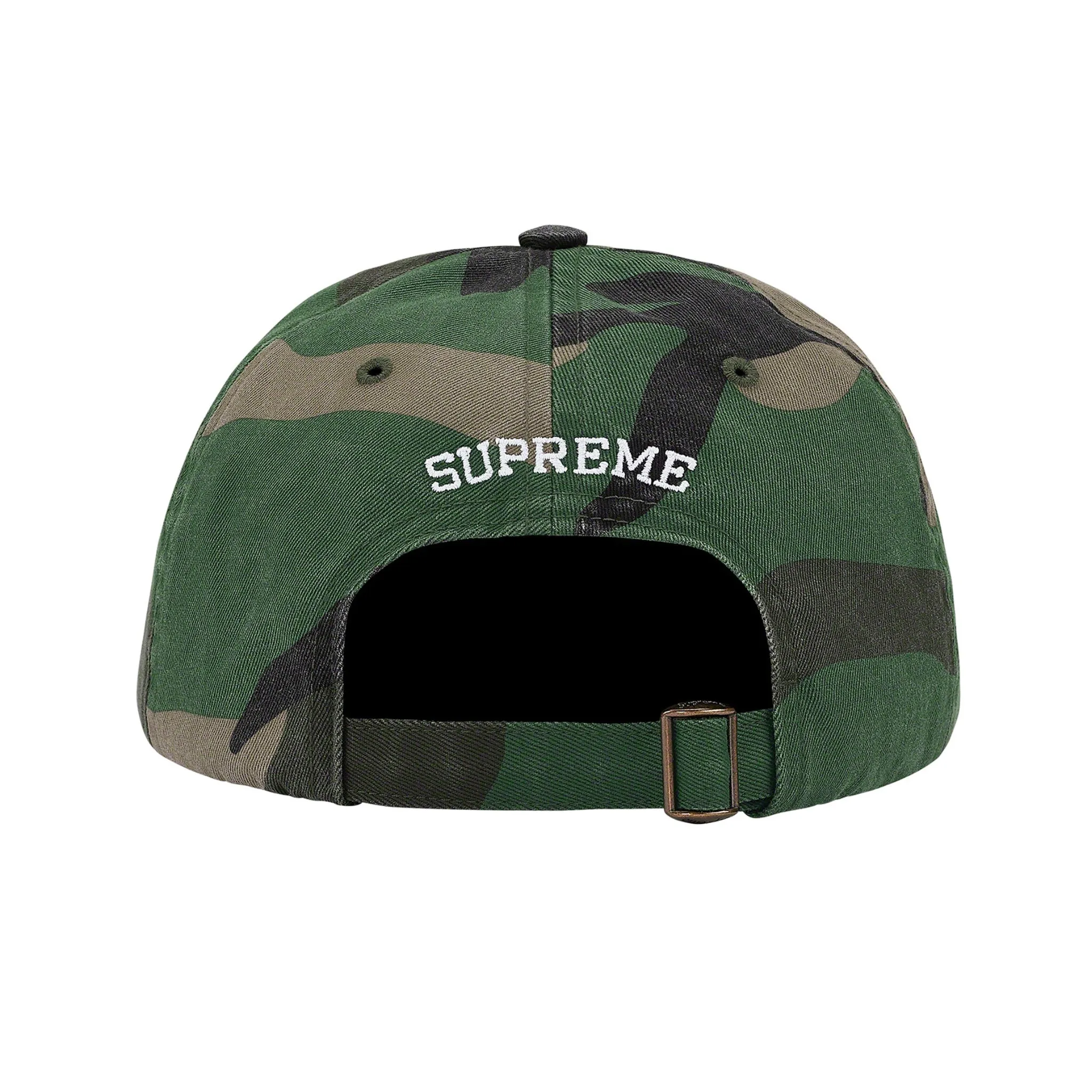 Supreme Pigment Print S Logo 6-Panel Woodland Camo