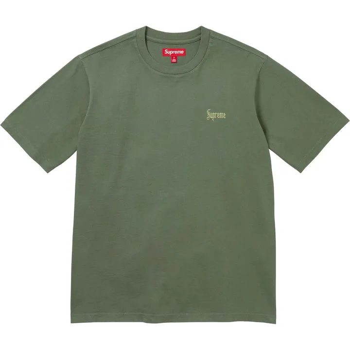 Supreme Washed Script S/S Top (FW23) Olive