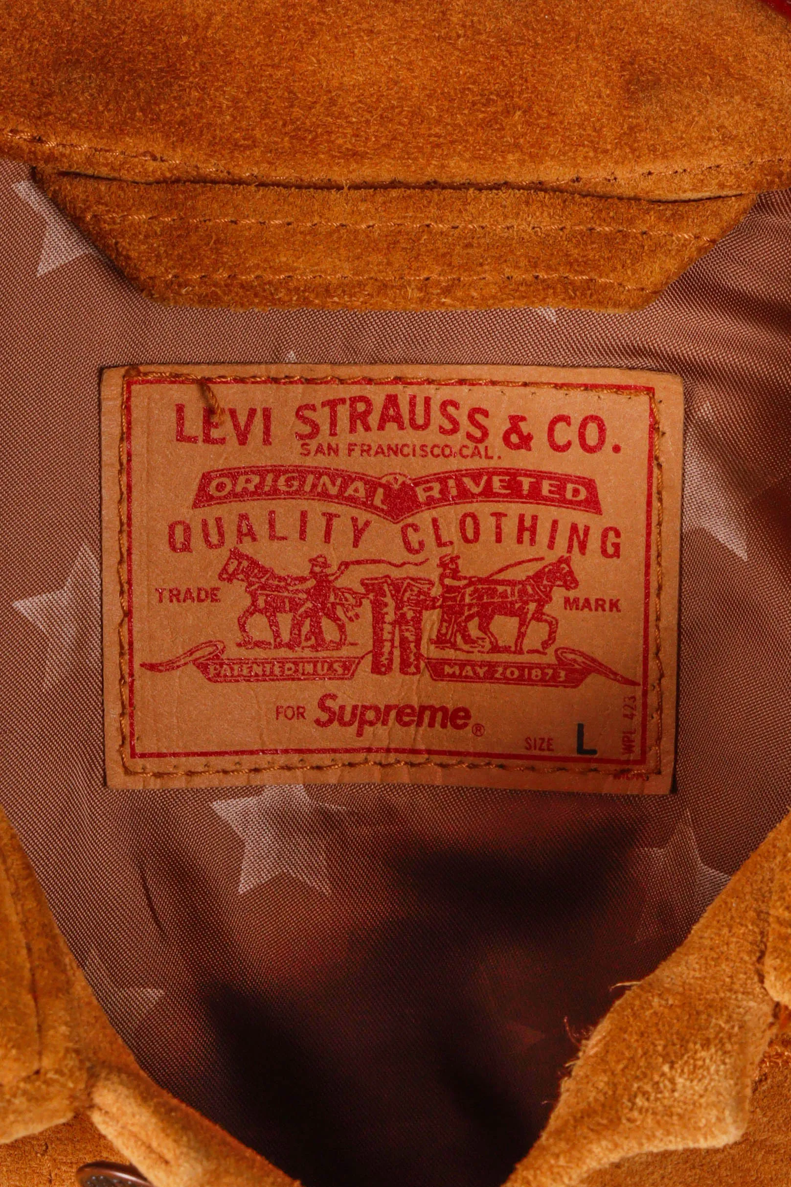 Supreme x Levis FW11 'Type 3 Suede' Trucker Jacket Mustard (2011)