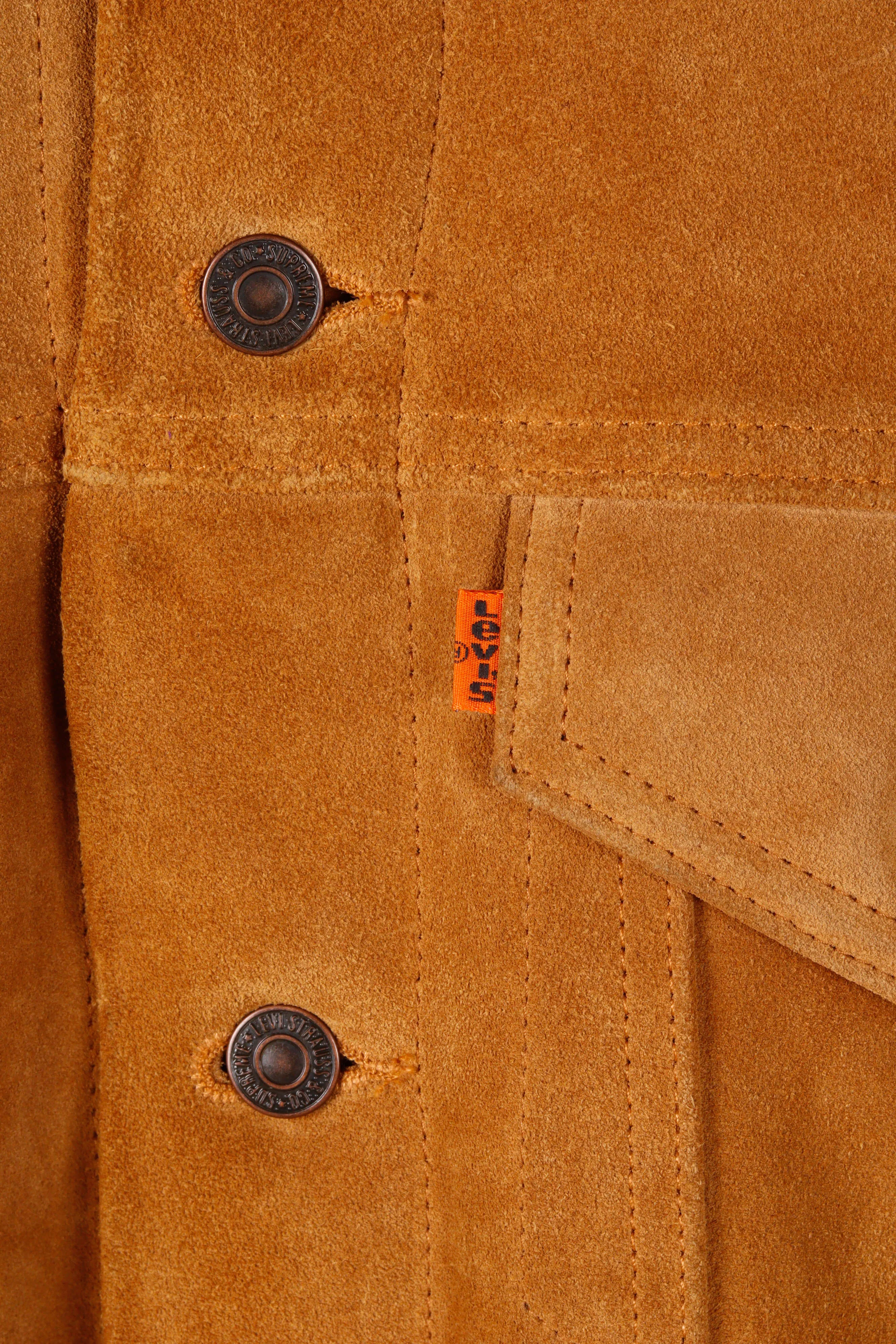 Supreme x Levis FW11 'Type 3 Suede' Trucker Jacket Mustard (2011)