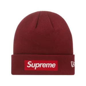 Supreme x New Era Box Logo Beanie (FW22) Cardinal