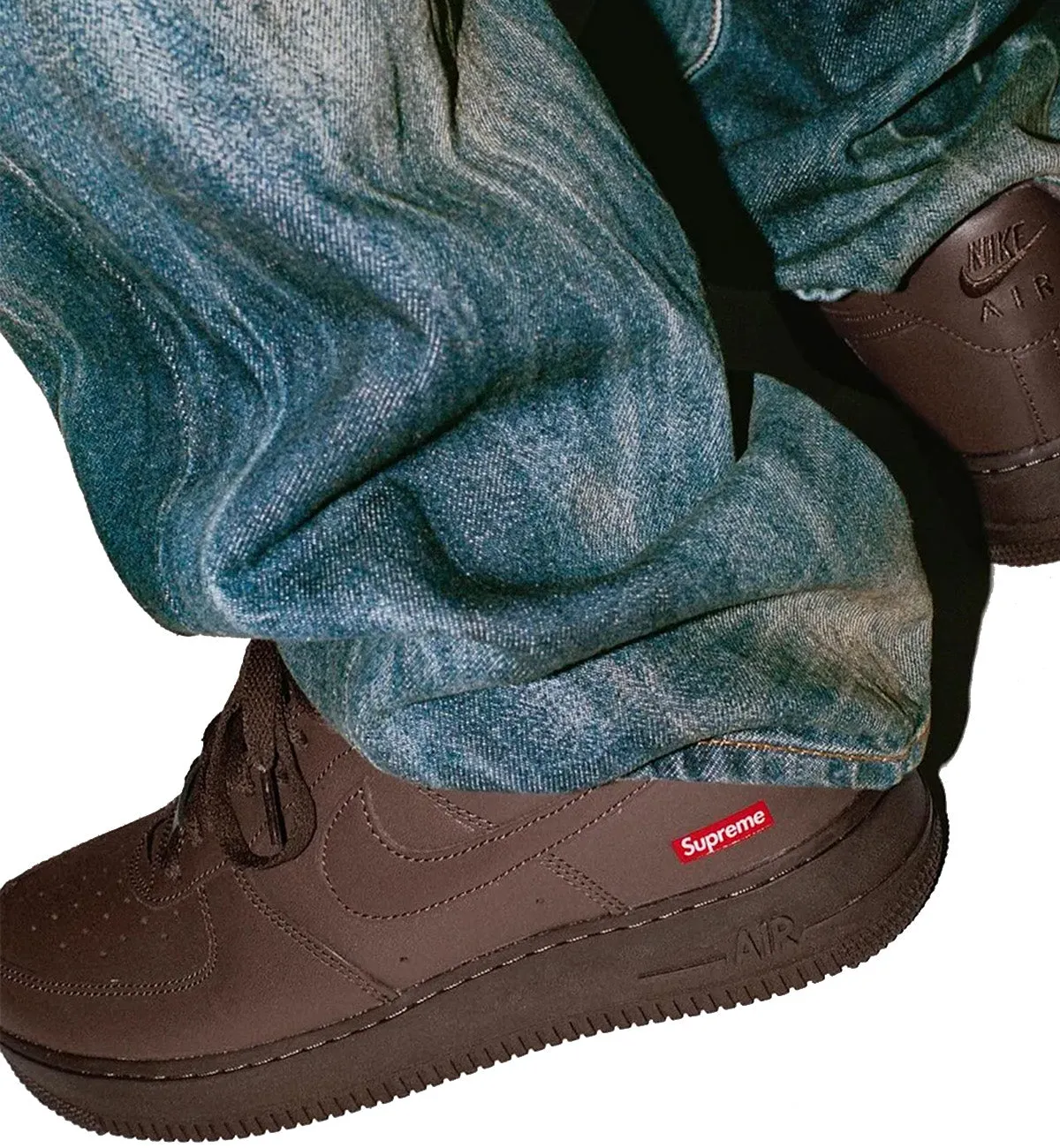 Supreme x Nike Air Force 1 Baroque Brown
