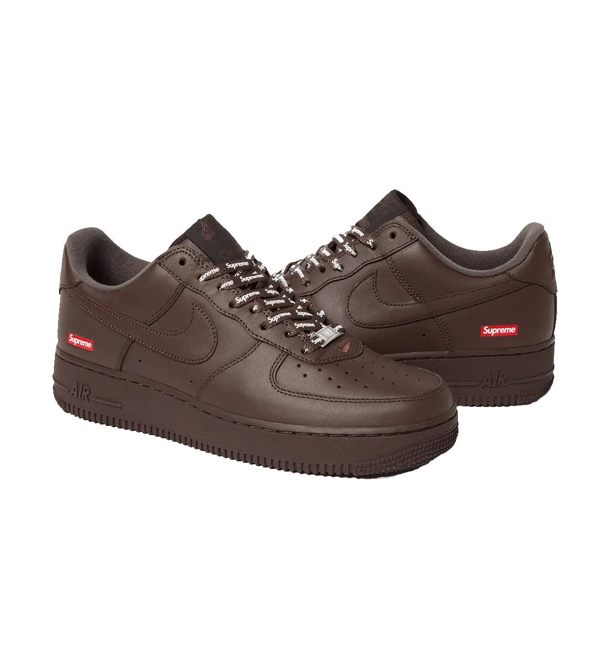 Supreme x Nike Air Force 1 Baroque Brown