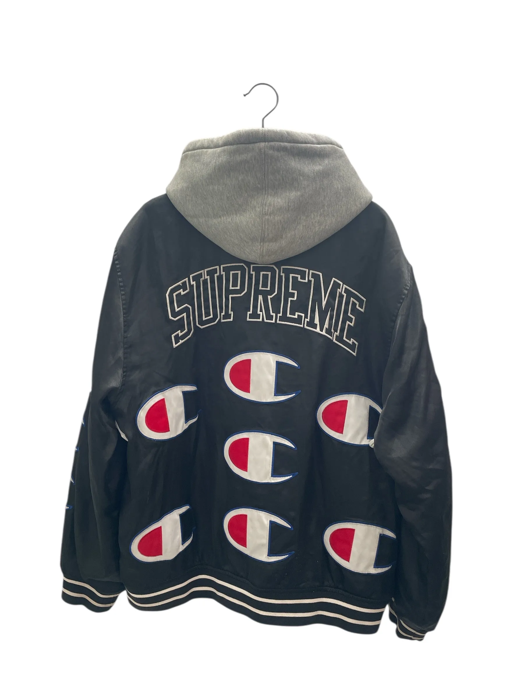 Supreme/Champion/Jacket/M/Polyester/BLK/SLEEVE DOWN LOGO
