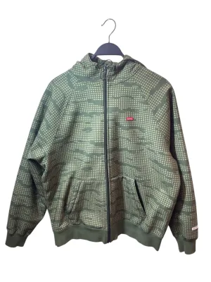 Supreme/Flight Jkt/L/Polyester/GRN/Graphic/FLEECE LINING | SQUAR PRNT