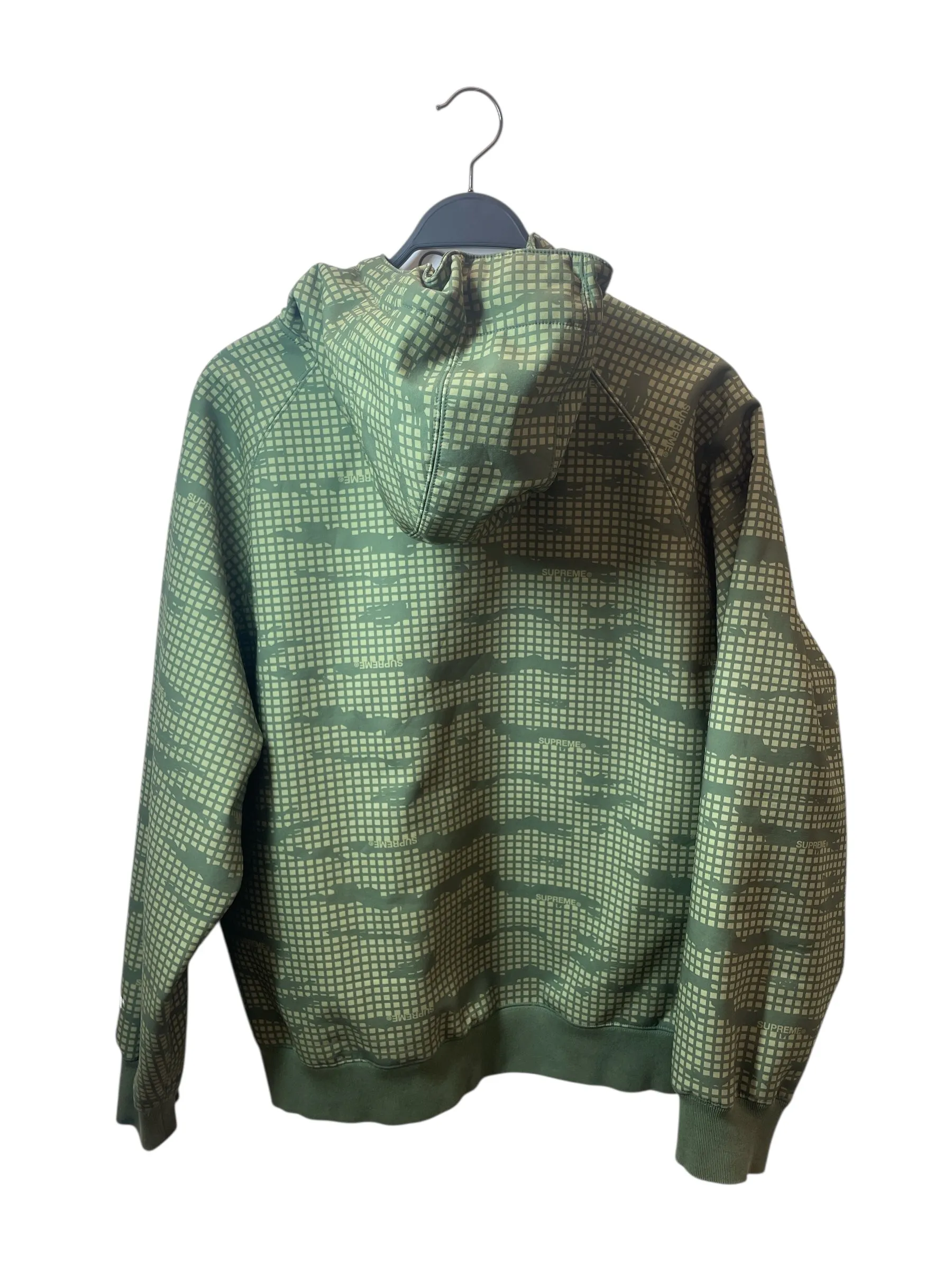 Supreme/Flight Jkt/L/Polyester/GRN/Graphic/FLEECE LINING | SQUAR PRNT