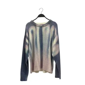 Supreme/Heavy Sweater/S/Graphic/Wool/BLU/Blurred Logo