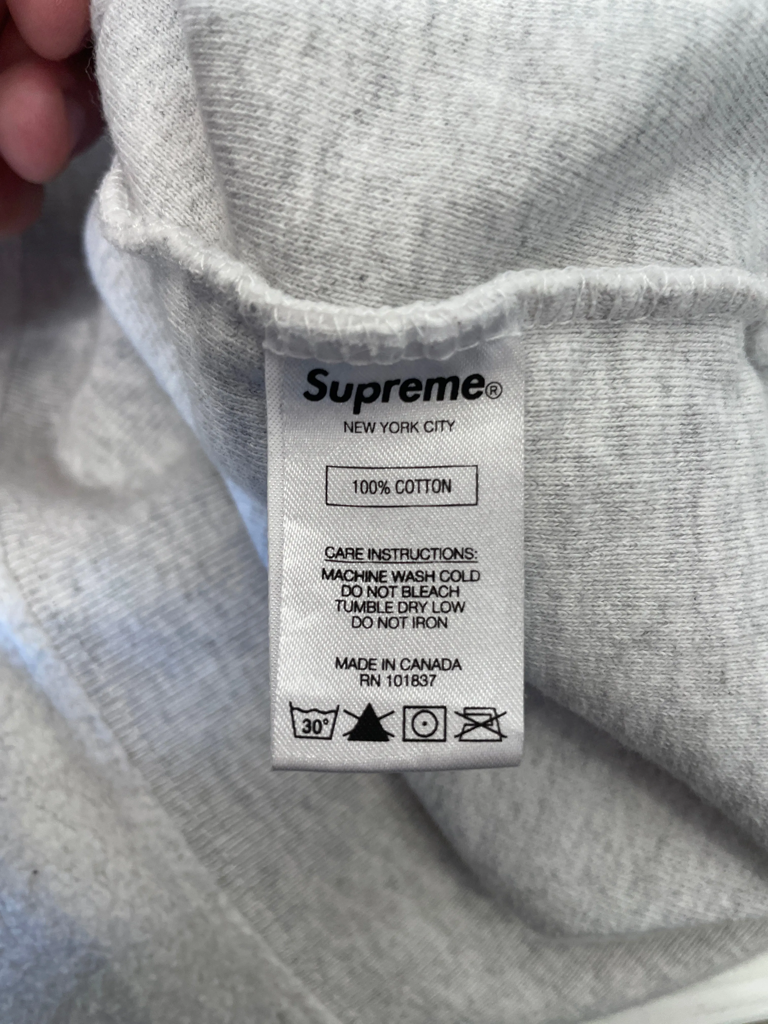 Supreme/Hoodie/L/Cotton/WHT/1994 INSIDE OUT