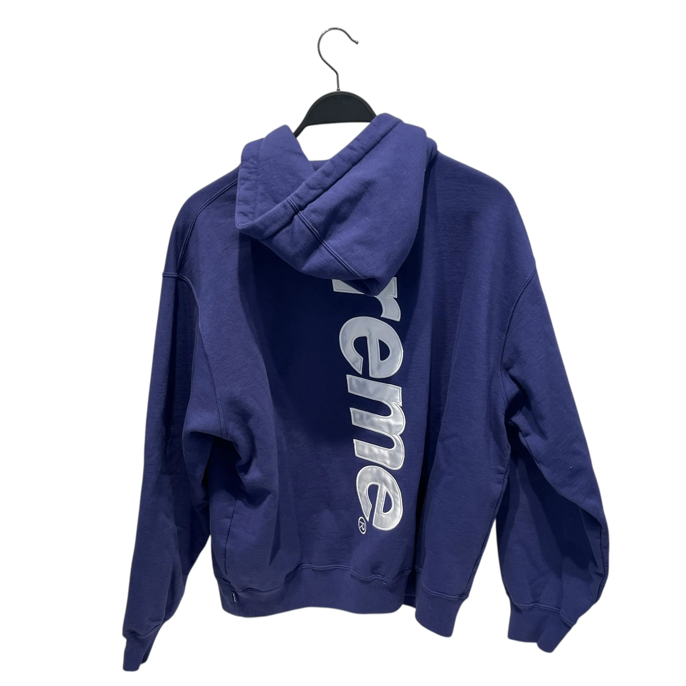 Supreme/Hoodie/M/Cotton/PPL/SATIN APPLIQUE BACK LOGO