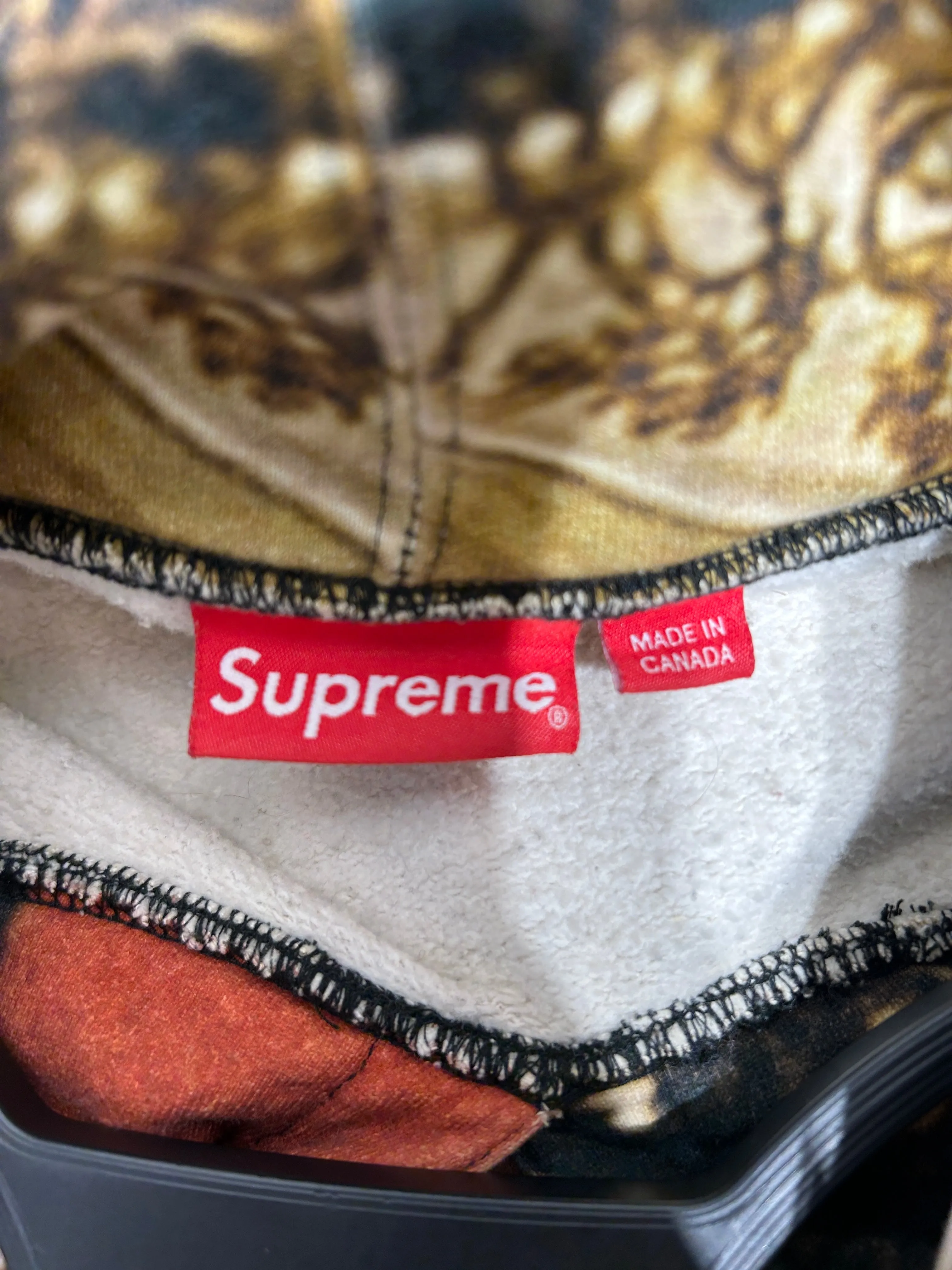 Supreme/Hoodie/XL/All Over Print/Cotton/RED/SCARFACE THE WORLD IS YOURS
