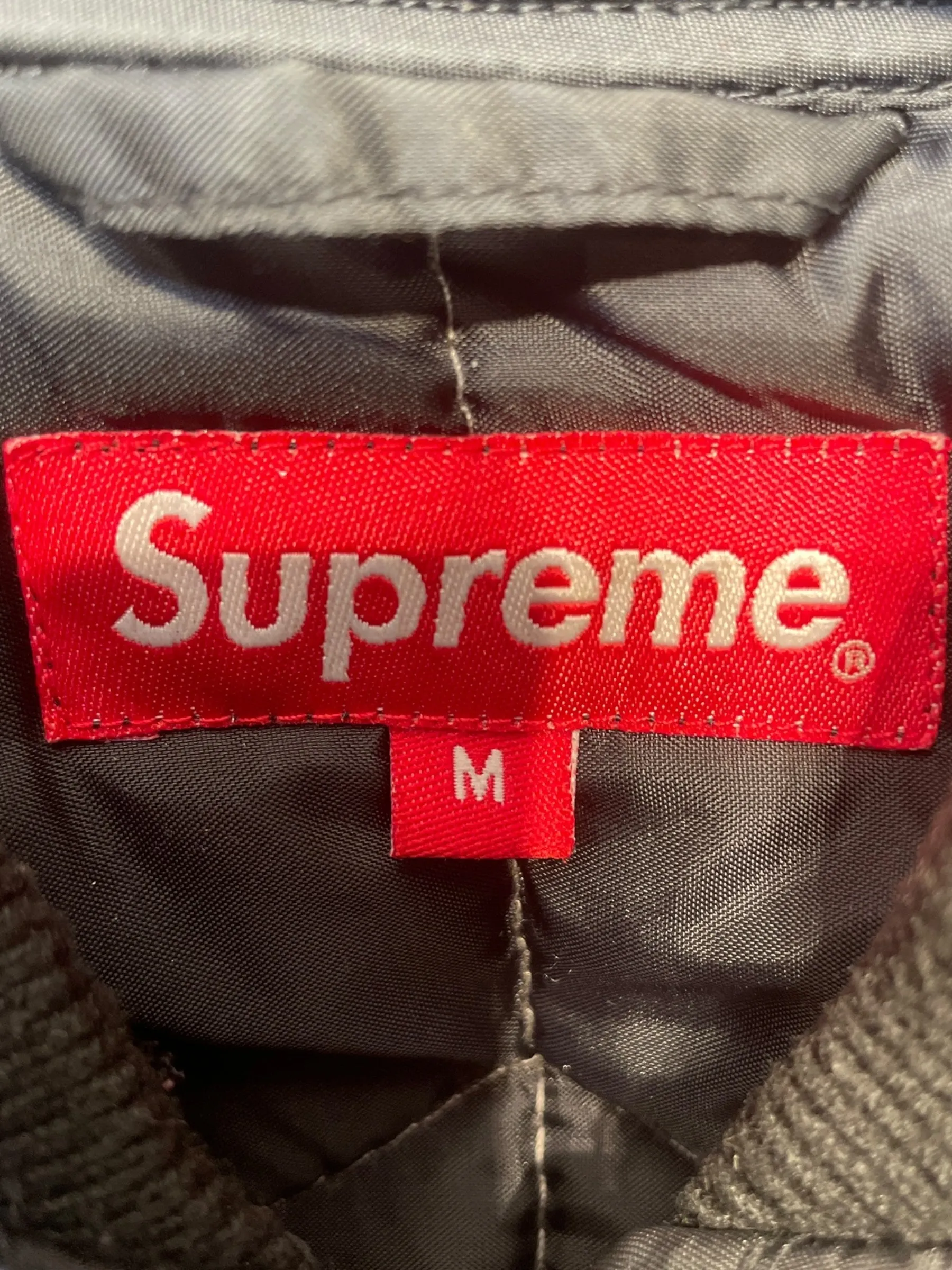 Supreme/Jacket/M/Nylon/BLK/spider web quilted