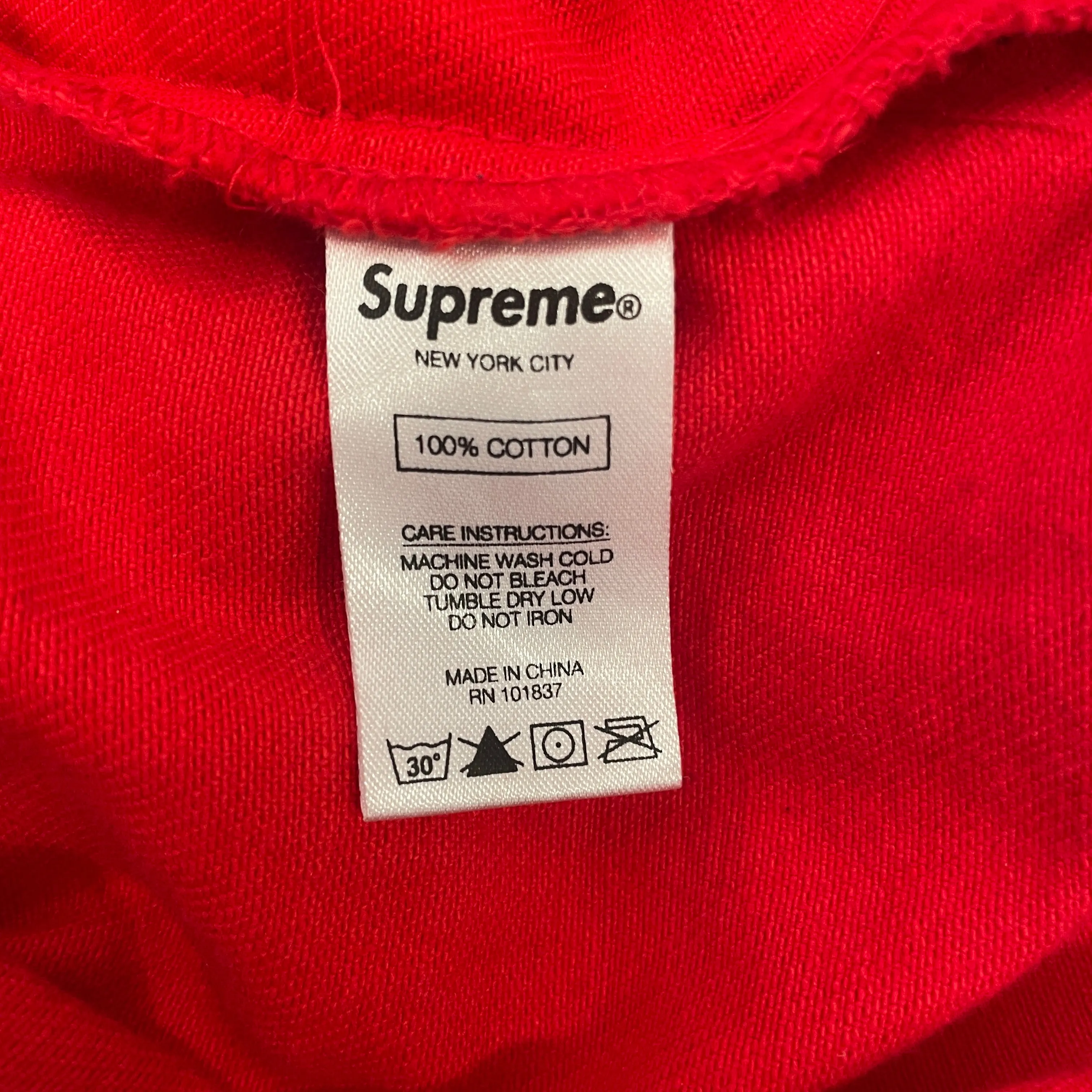 Supreme/Jacket/XL/Cotton/RED/Front Snap Logo Twill