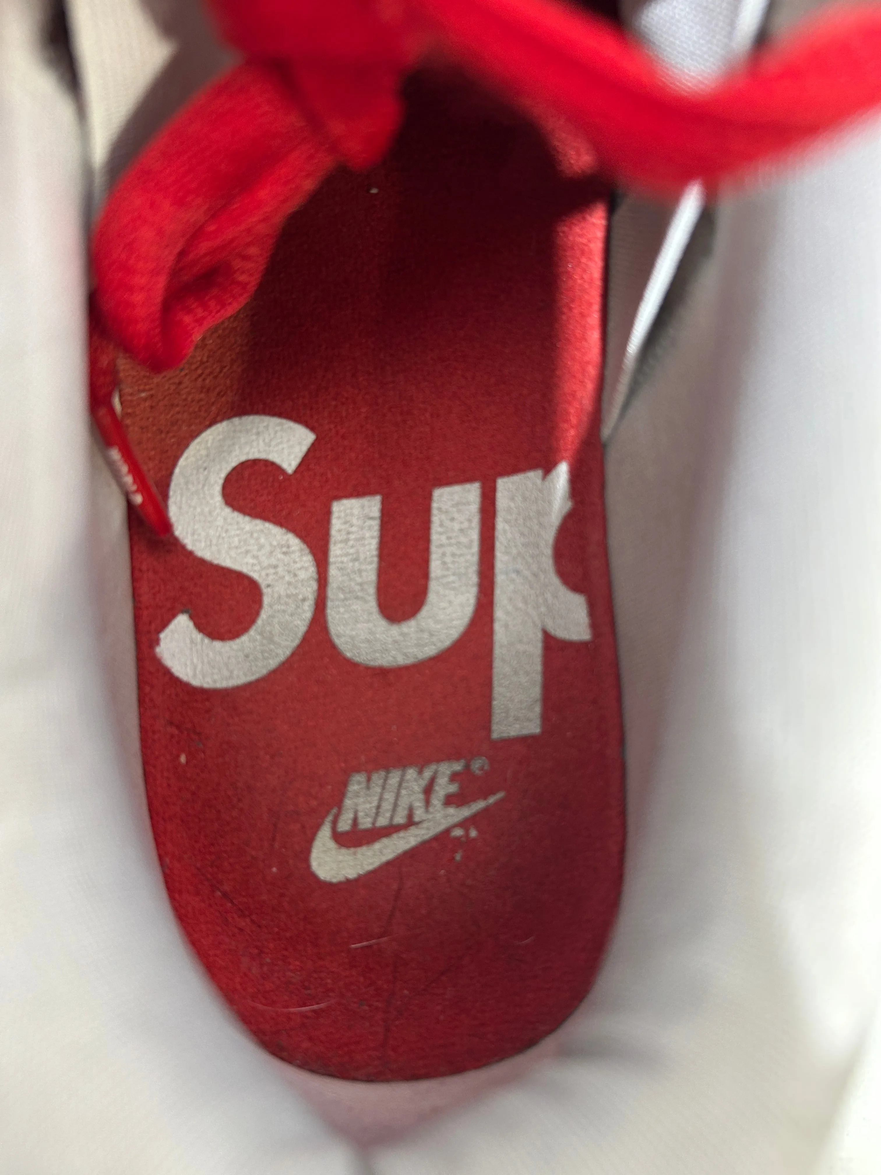 Supreme/Low-Sneakers/US 8.5/RED/DUNK SB LOW VARSITY RED