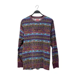 Supreme/LS T-Shirt/M/Cotton/PPL/All Over Print/