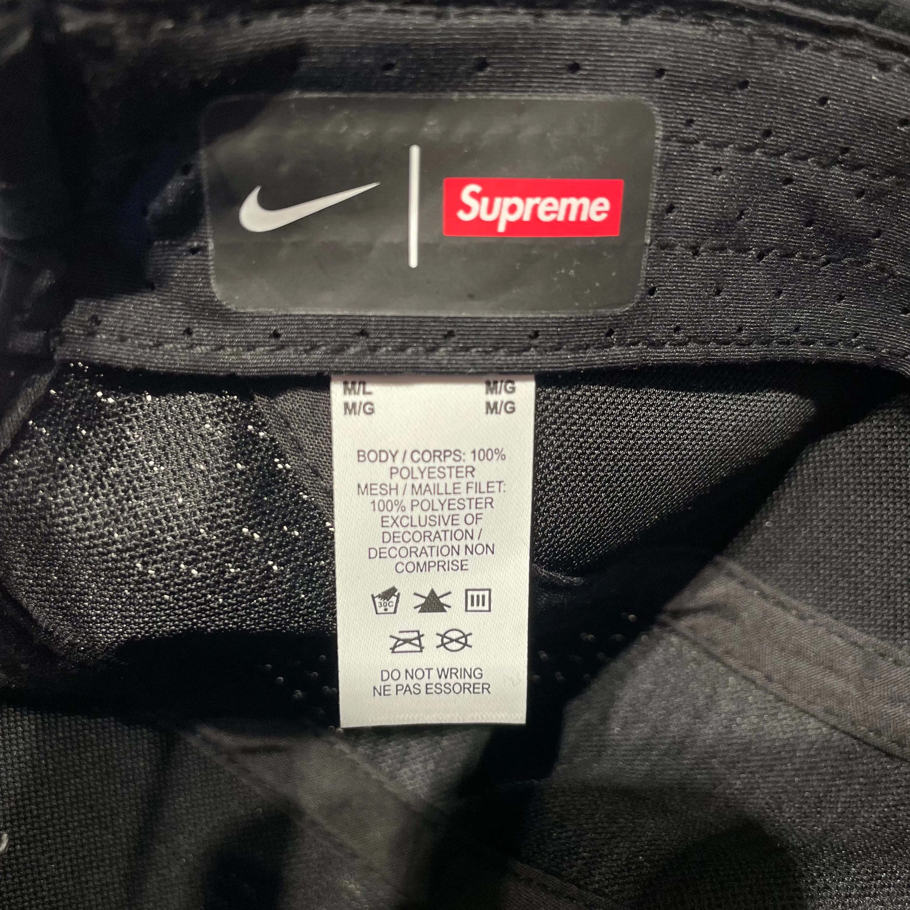 Supreme/NIKE/Cap/Nylon/BLK/