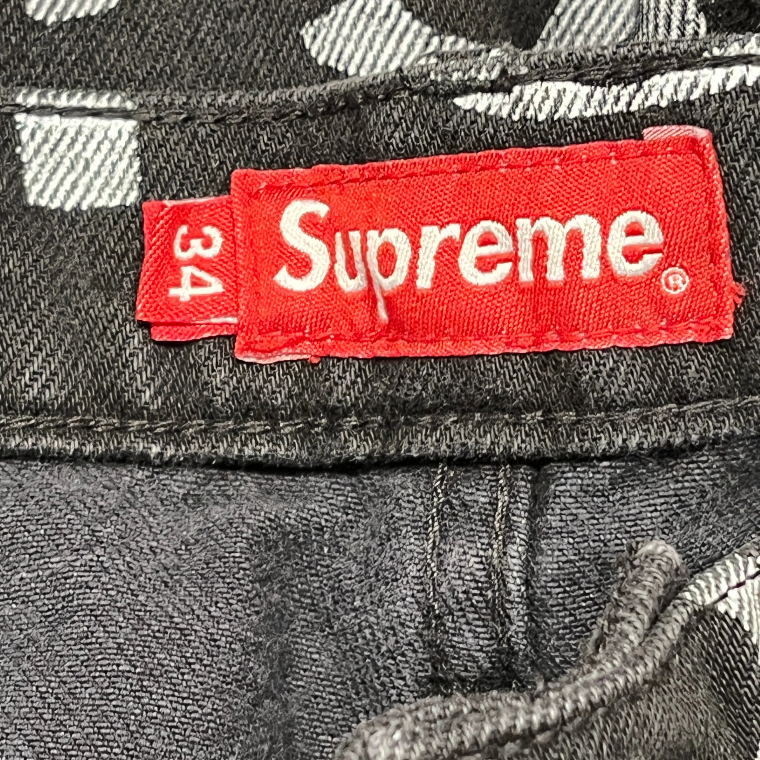 Supreme/Pants/34/Cotton/BLK/All Over Print/ARK