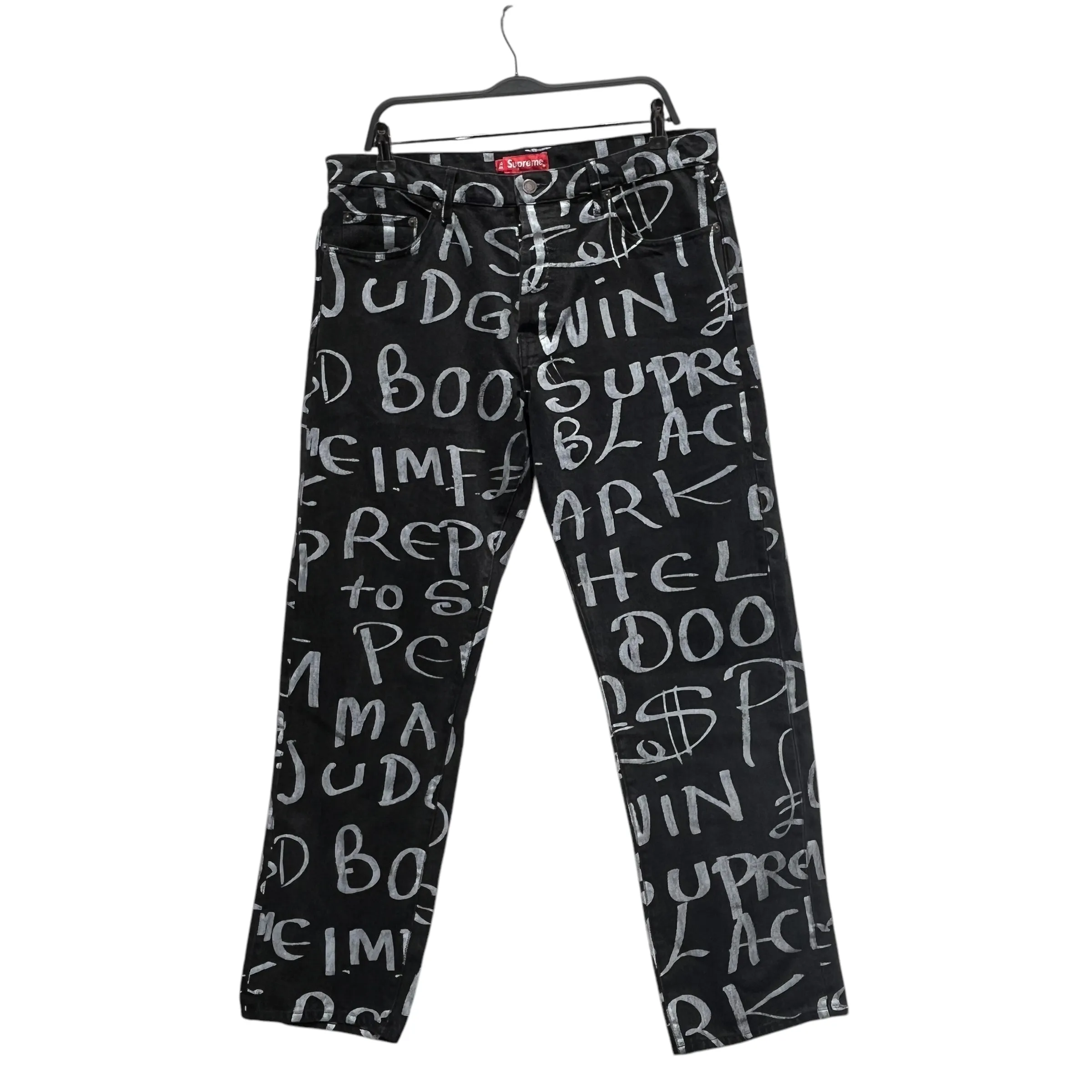 Supreme/Pants/34/Cotton/BLK/All Over Print/ARK