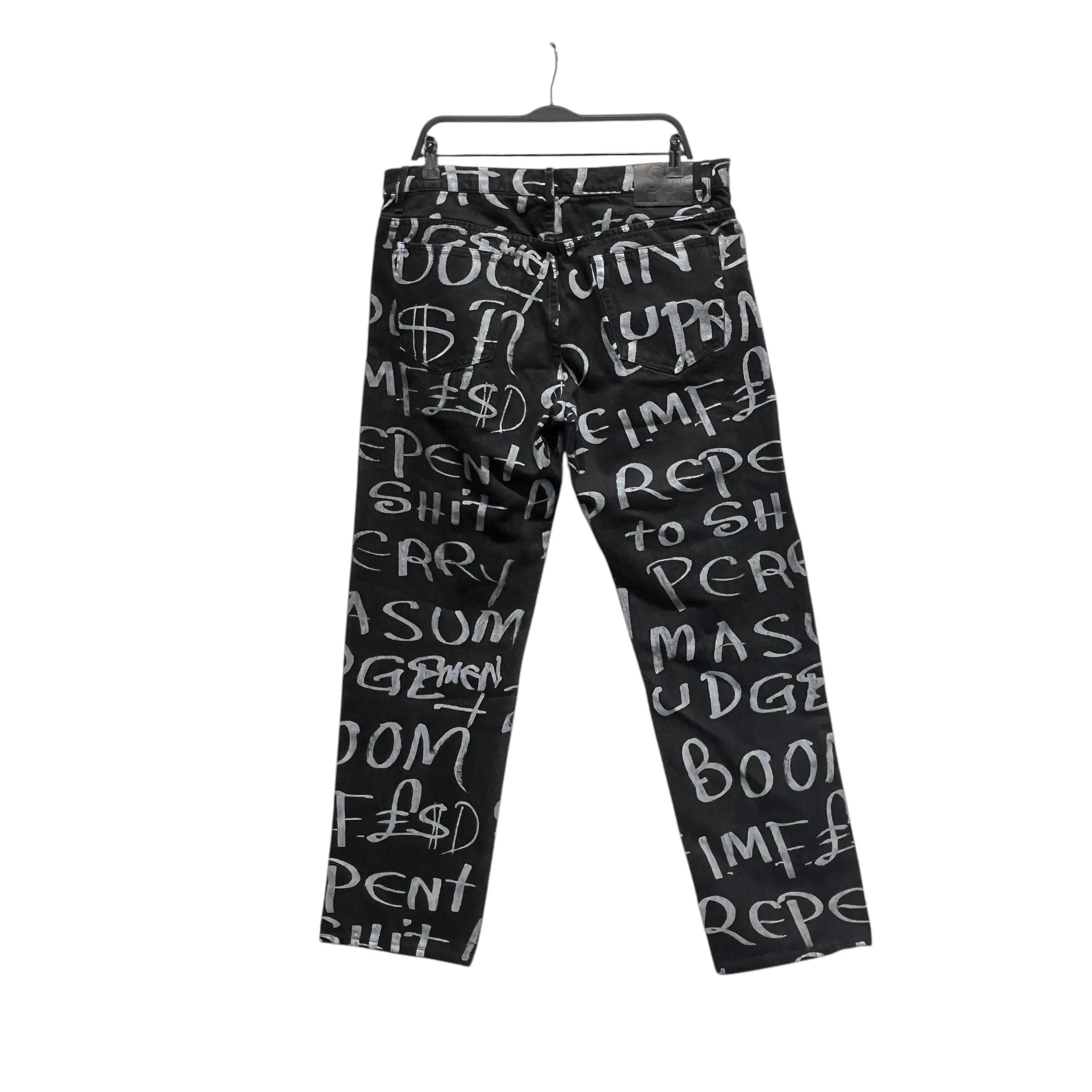 Supreme/Pants/34/Cotton/BLK/All Over Print/ARK