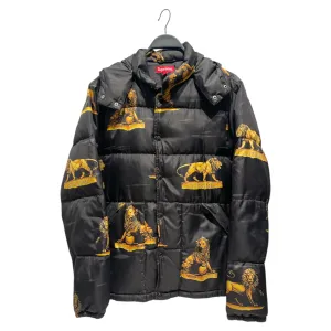 Supreme/Puffer Jkt/M/BLK/All Over Print/SS15 LION PUFFER