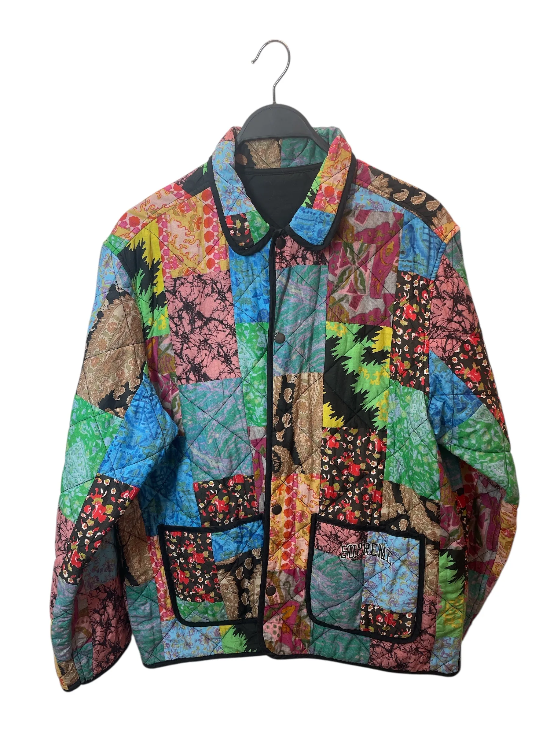 Supreme/Quilted Jkt/L/Cotton/MLT/All Over Print/quilted muti pattern