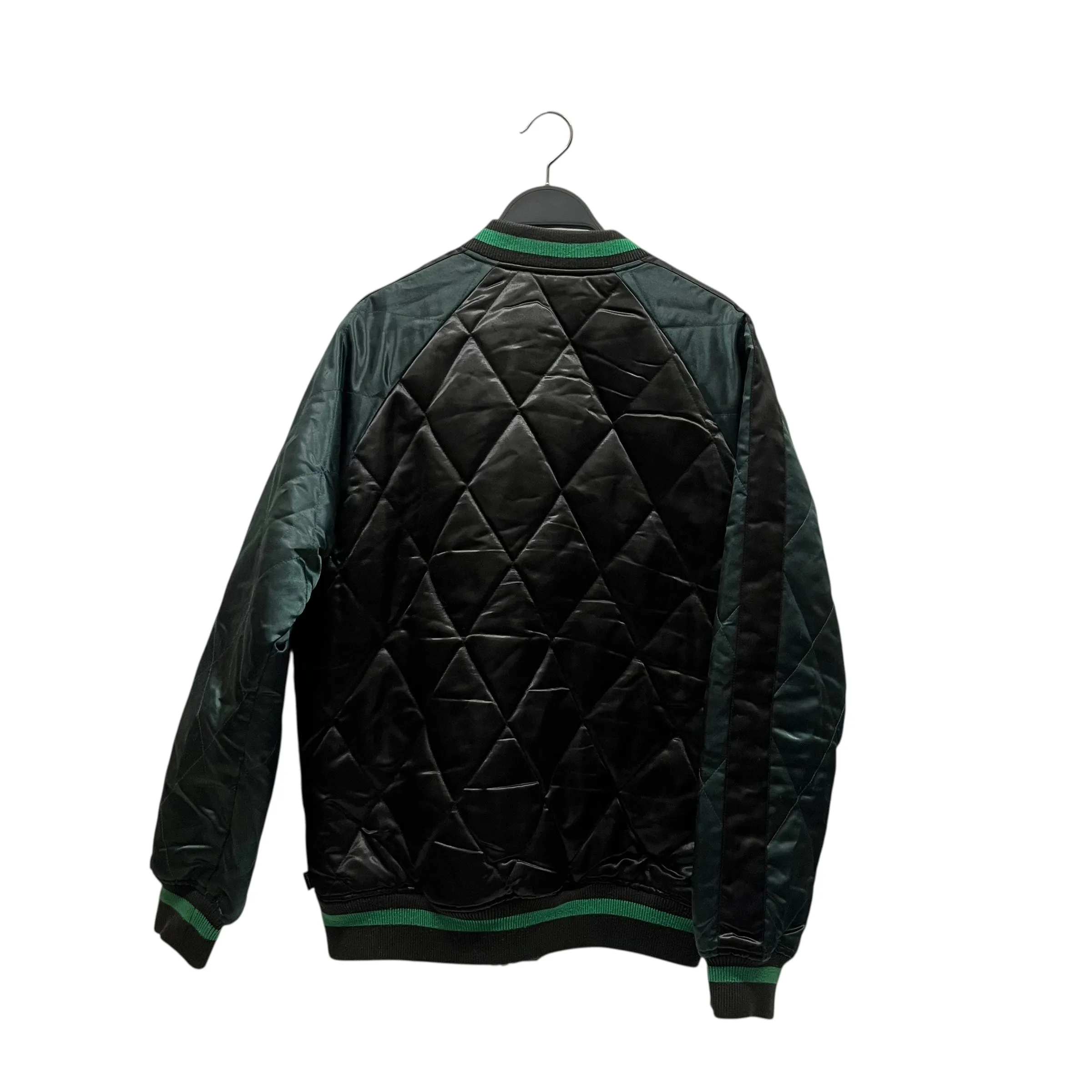 Supreme/Quilted Jkt/M/Nylon/BLK/Satin roses