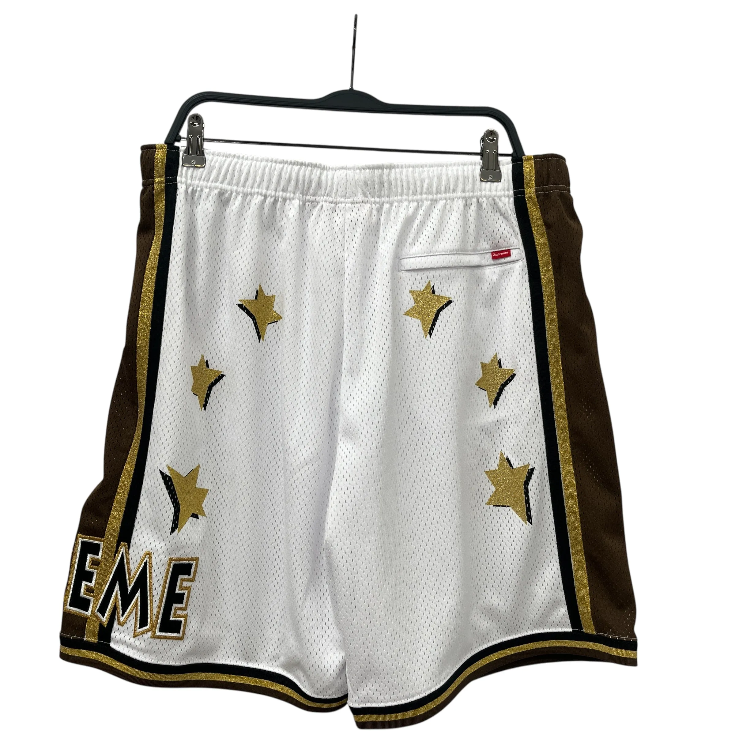 Supreme/Shorts/L/Polyester/WHT/Graphic/ALL STAR BASKETBALL SHORTS