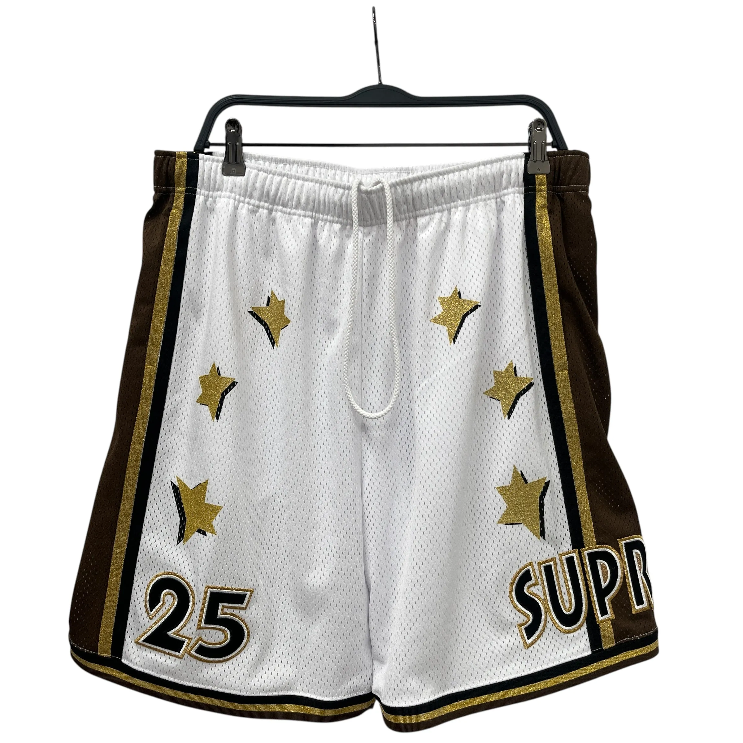 Supreme/Shorts/L/Polyester/WHT/Graphic/ALL STAR BASKETBALL SHORTS