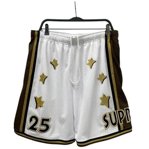 Supreme/Shorts/L/Polyester/WHT/Graphic/ALL STAR BASKETBALL SHORTS