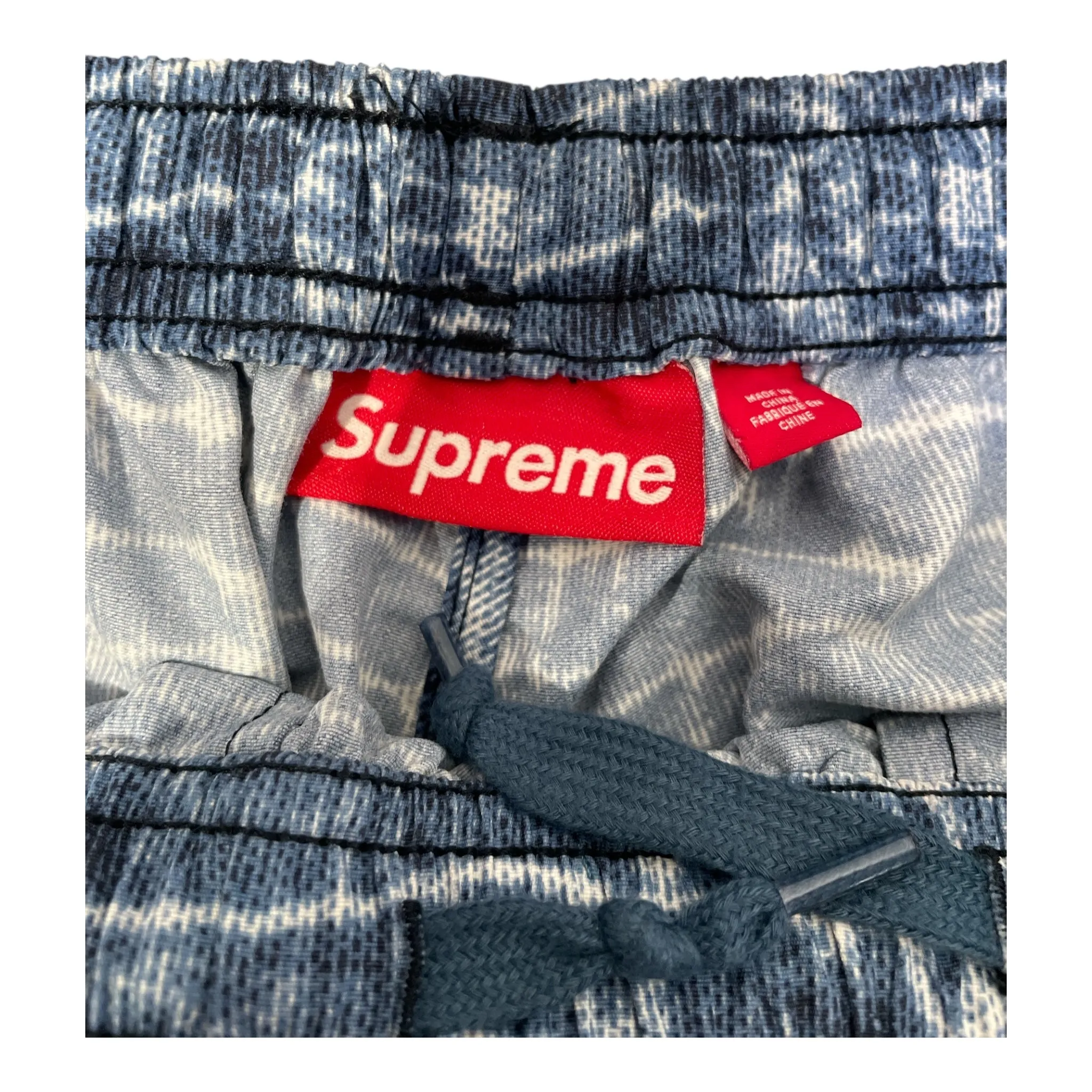 Supreme/Straight Pants/S/Nylon/BLU/rn101837 snake skin