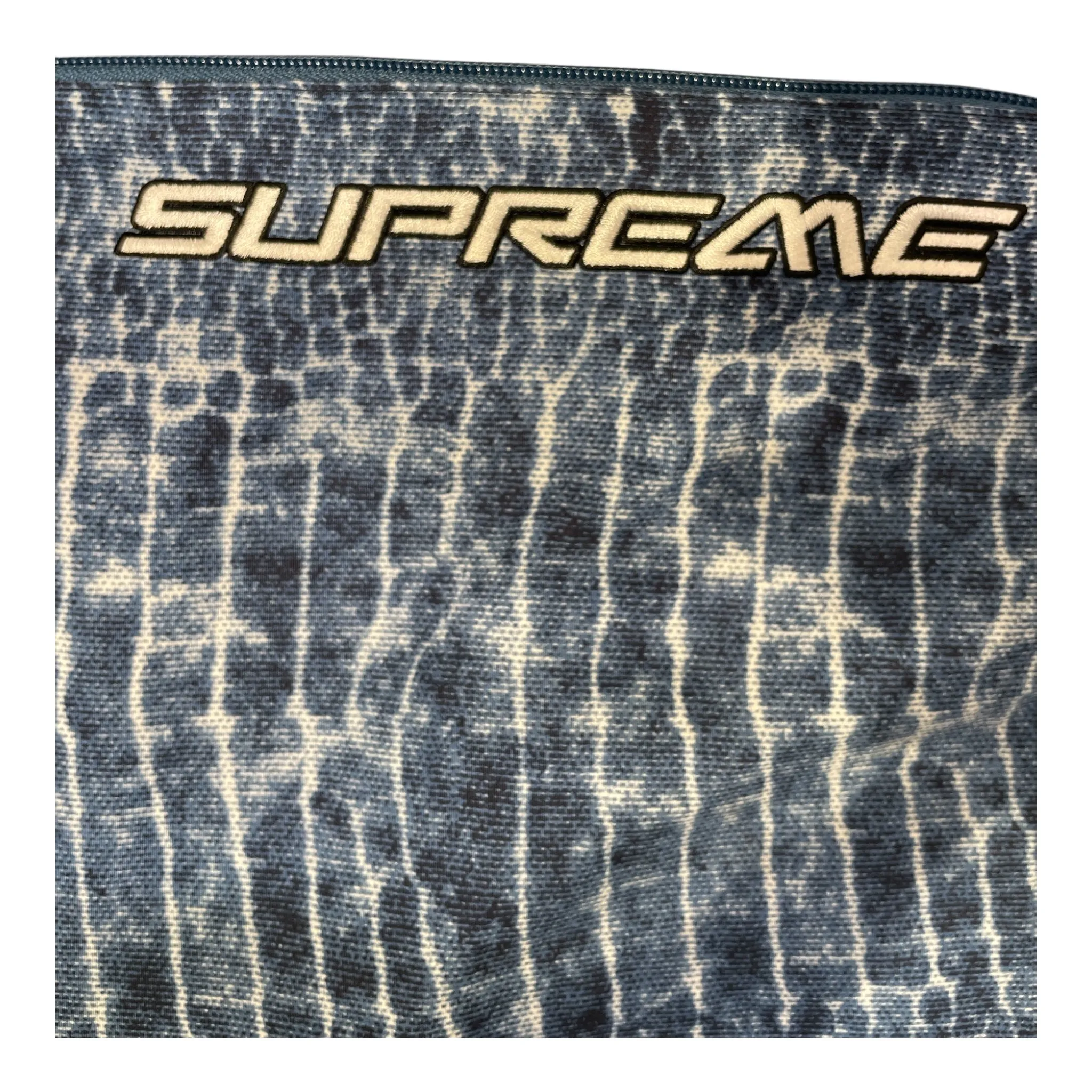 Supreme/Straight Pants/S/Nylon/BLU/rn101837 snake skin