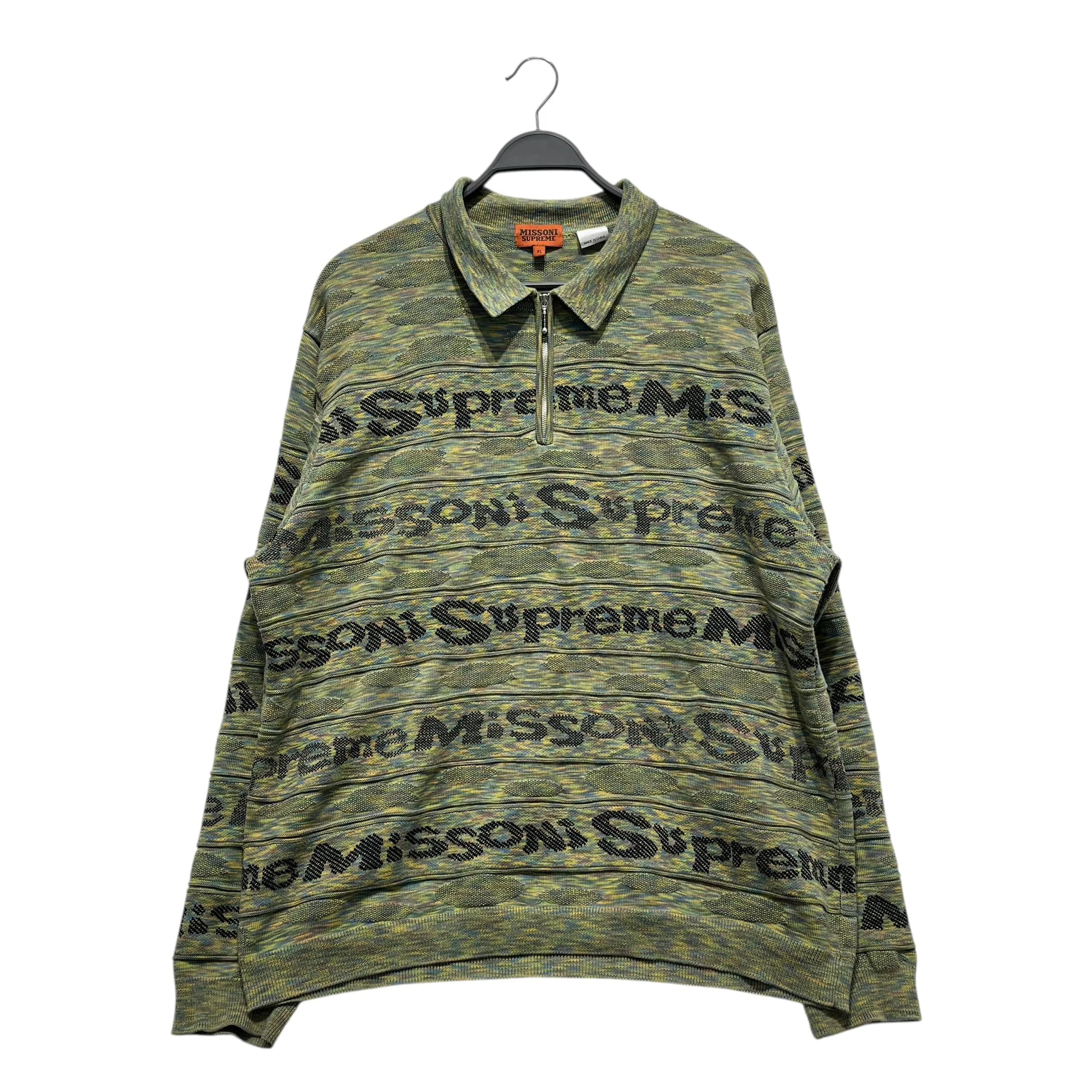 Supreme/Sweater/XL/Stripe/Cotton/GRN/MISSONI KNIT POLO