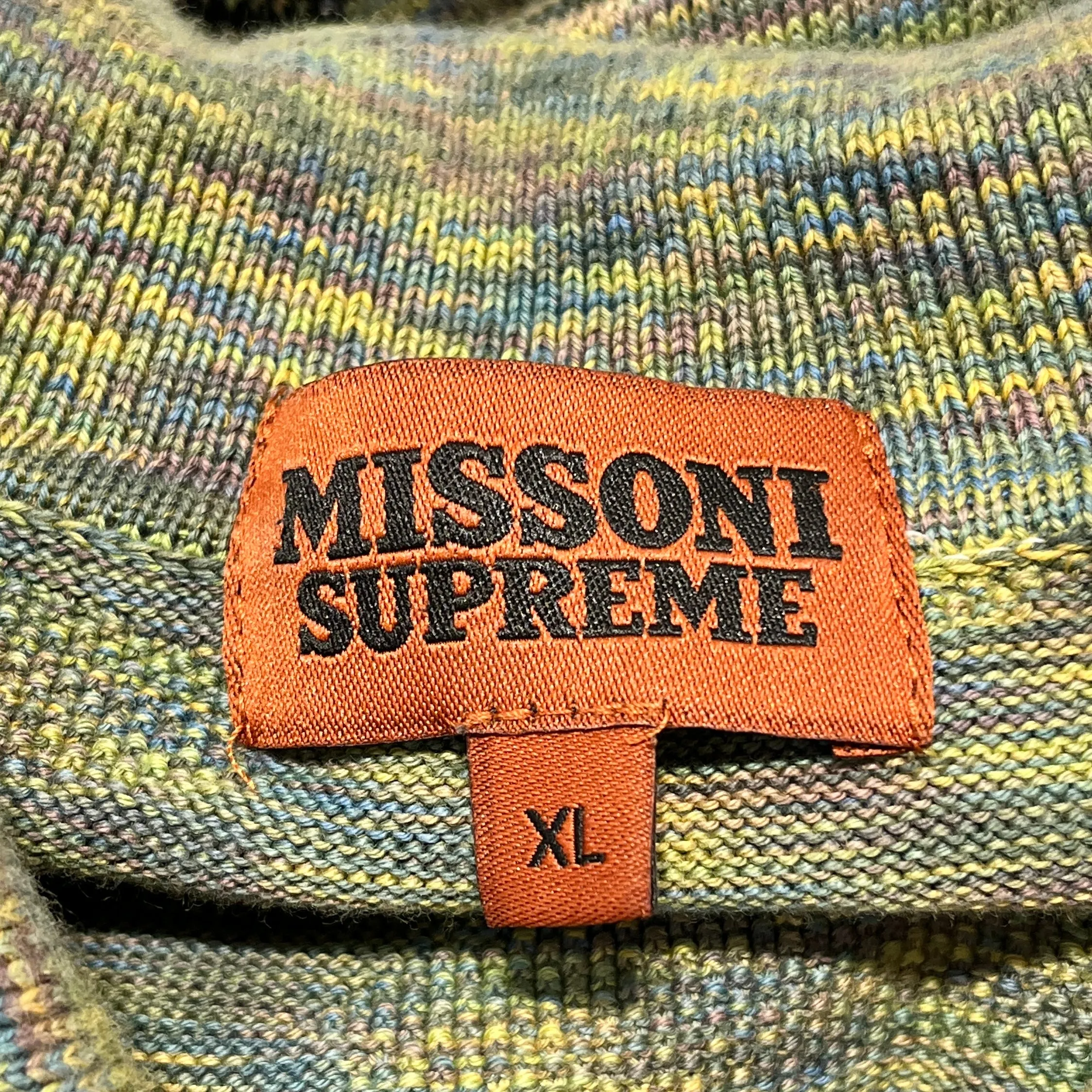 Supreme/Sweater/XL/Stripe/Cotton/GRN/MISSONI KNIT POLO