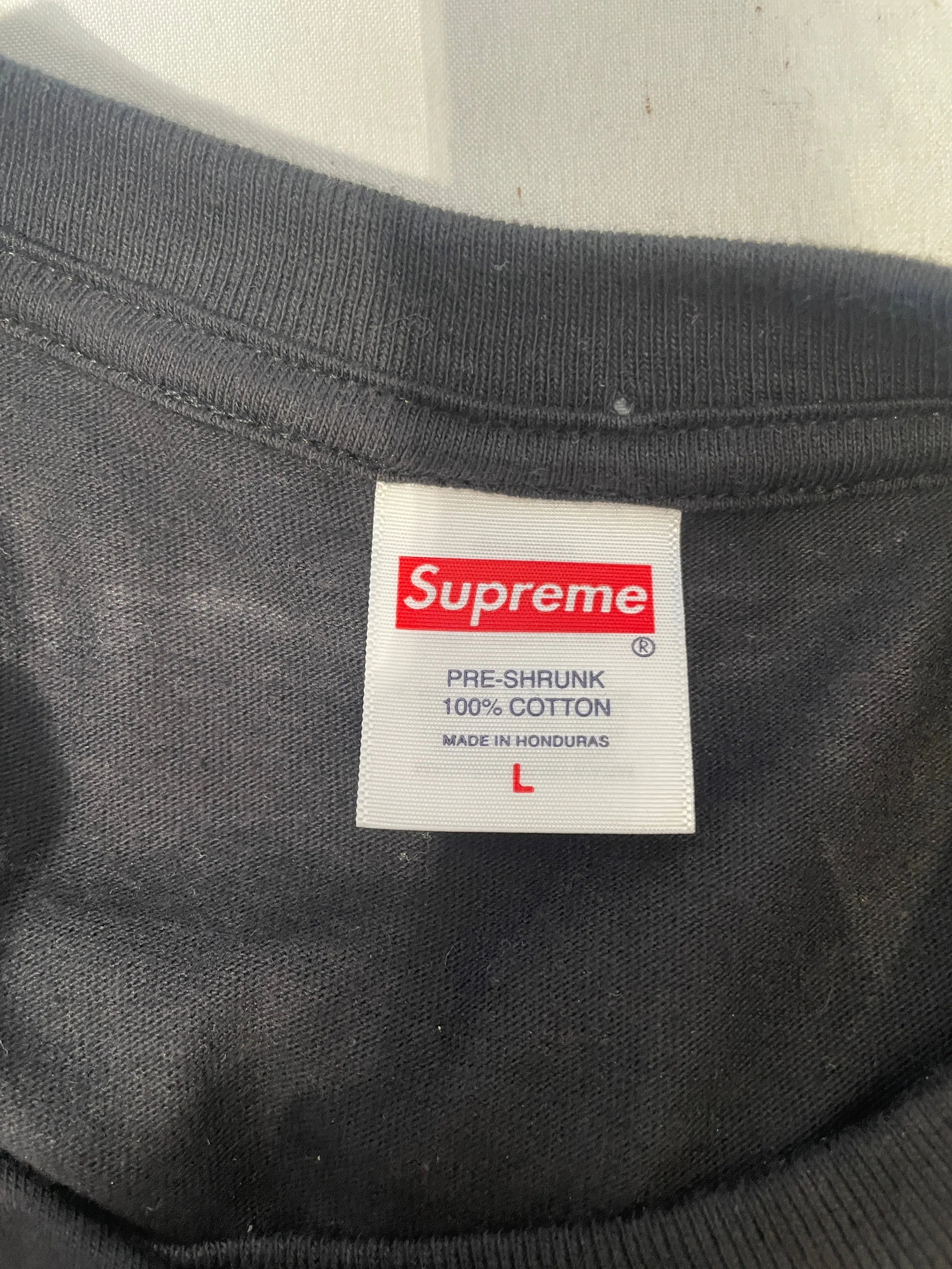 Supreme/T-Shirt/L/Cotton/BLK/Graphic/APHEX TWIN COLLECTION