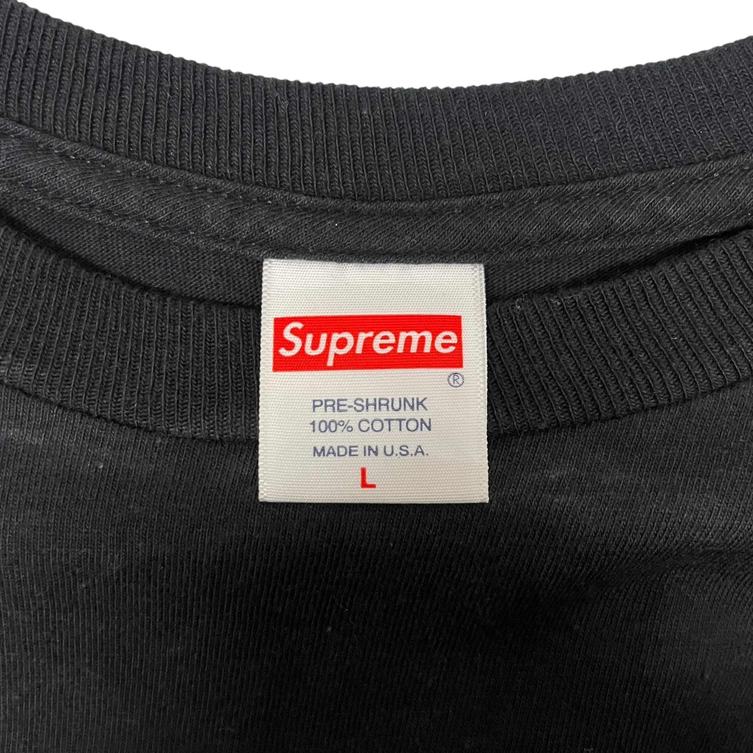 Supreme/T-Shirt/L/Cotton/BLK/Nuova York - Stati Uniti