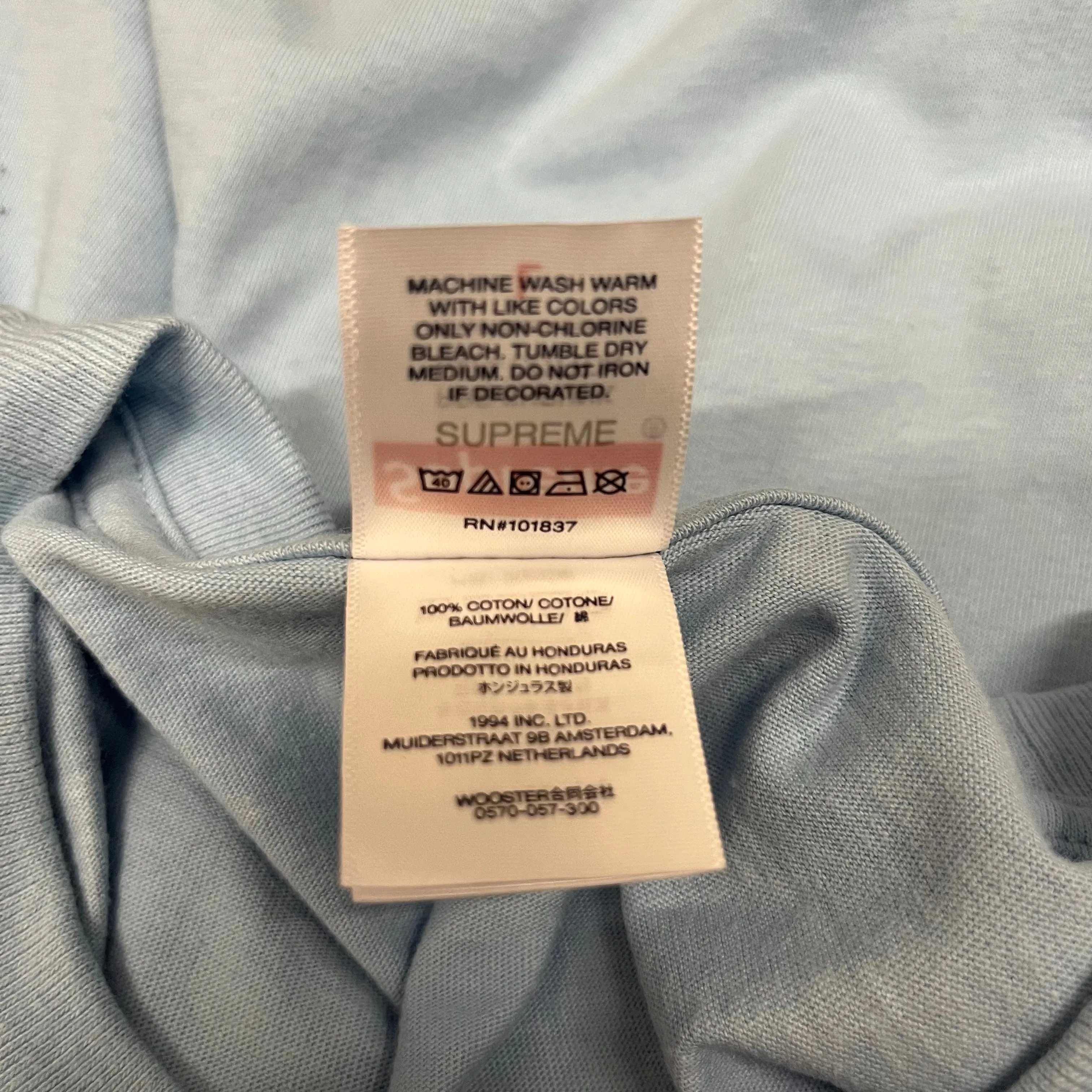Supreme/T-Shirt/L/Cotton/BLU/bedroom tee