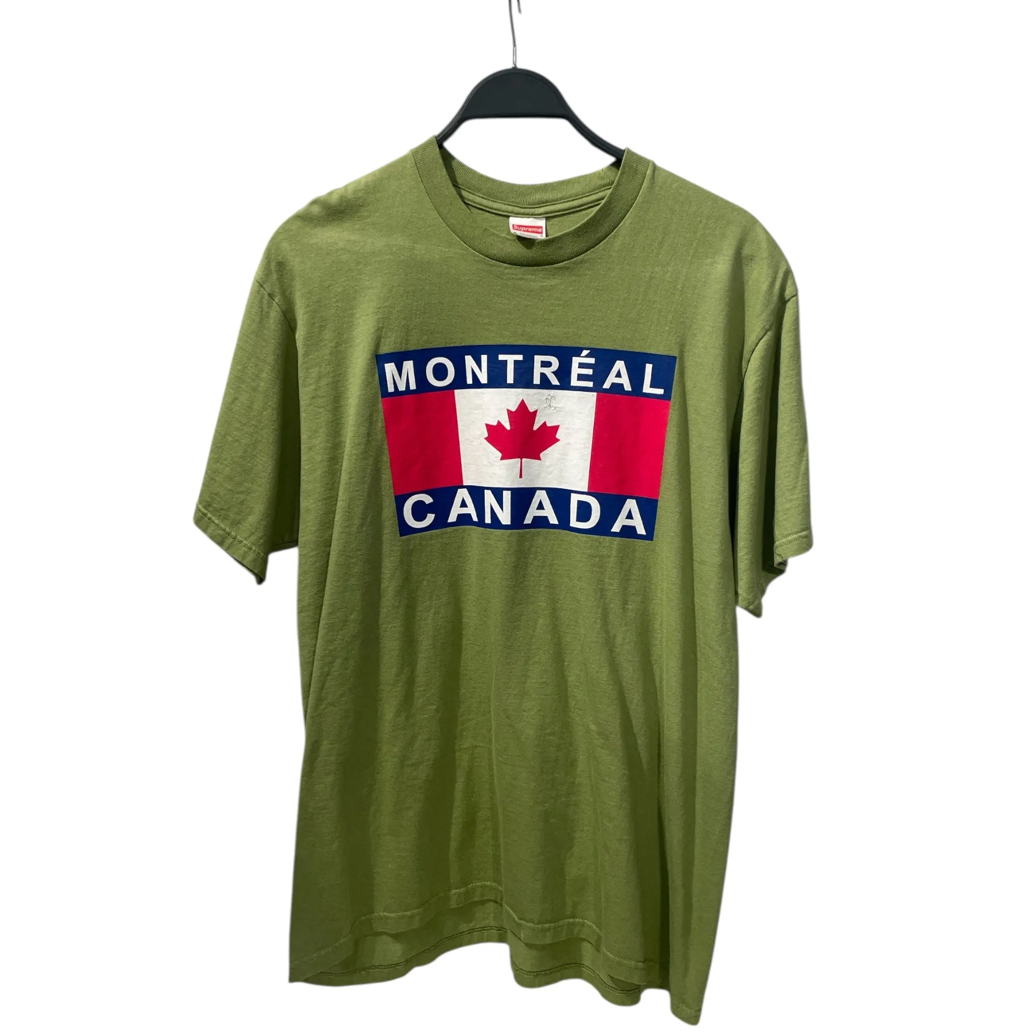 Supreme/T-Shirt/L/Cotton/GRN/MONTREAL CANADA
